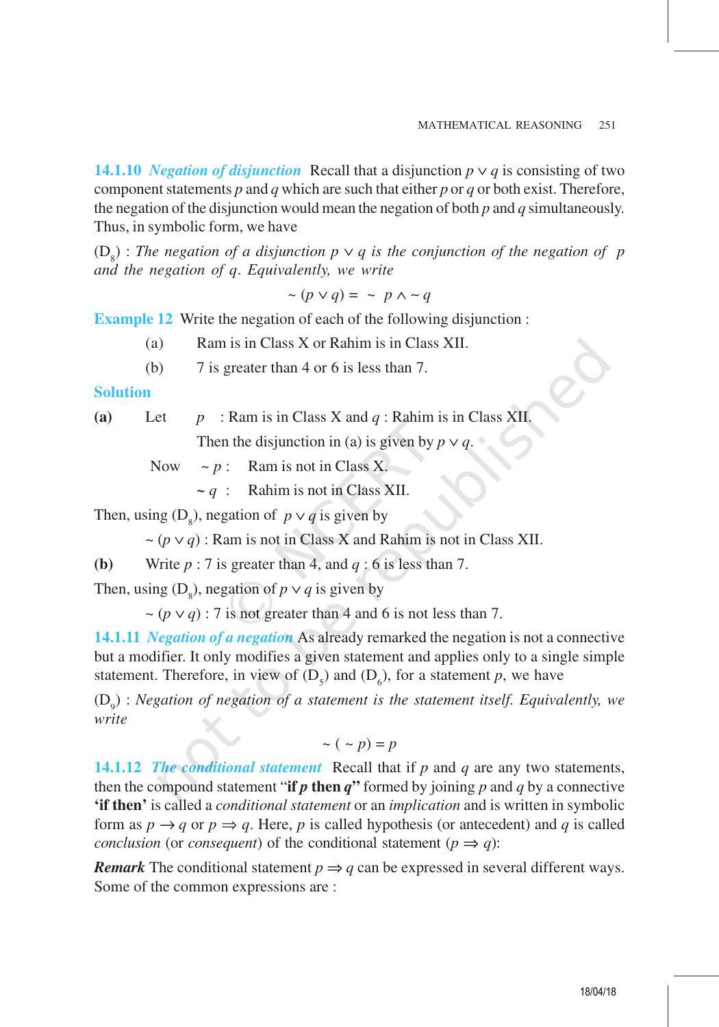 NCERT Exemplar Book for Class 11 Maths: Chapter 14 Mathematical Reasoning - Page 6