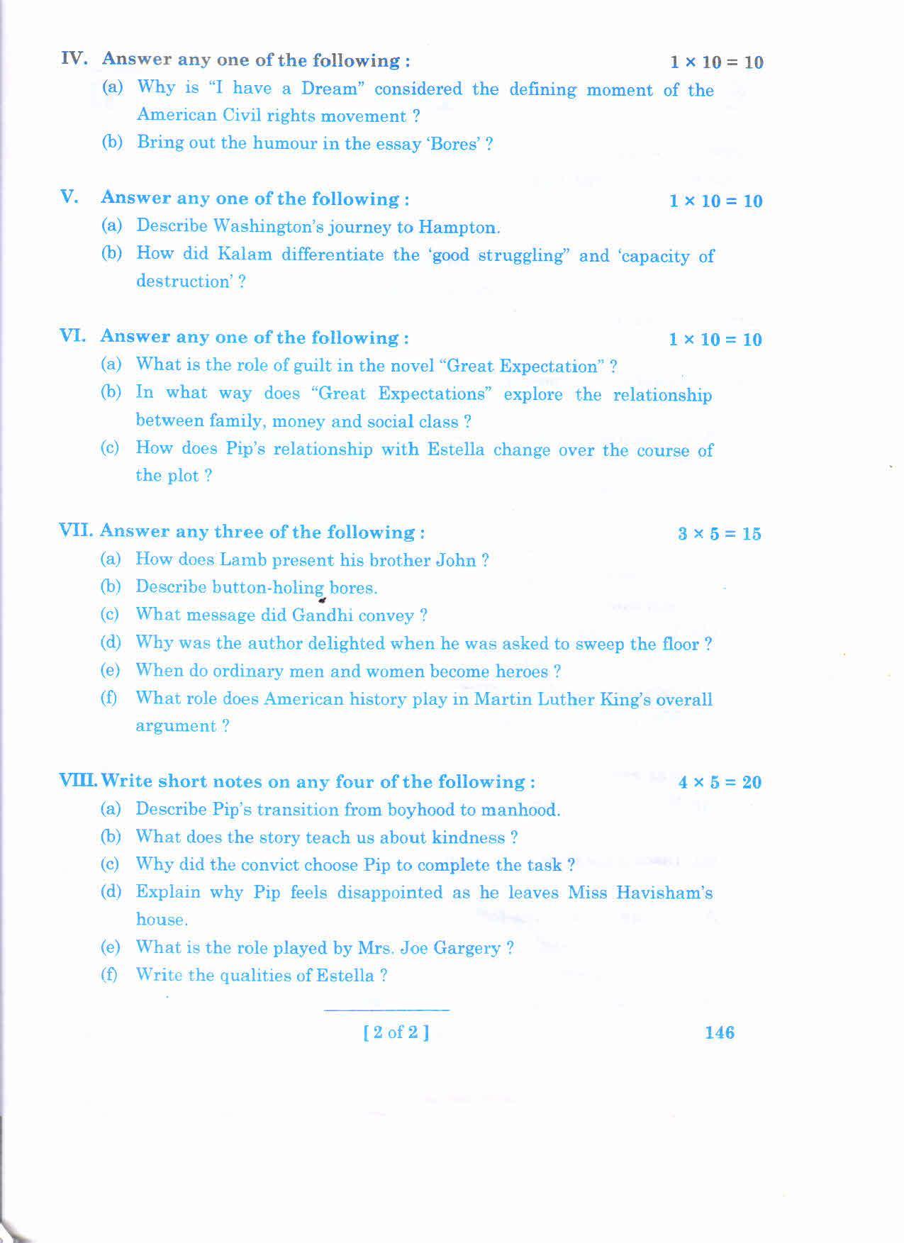 AP Inter 1st Year ML ENGLISH-I March-2020-General Question Paper - Page 2