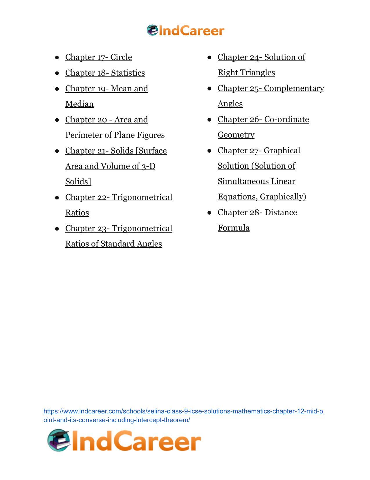 Selina Class 9 ICSE Solutions Mathematics : Chapter 12- Mid-point and Its Converse [ Including Intercept Theorem] - Page 30
