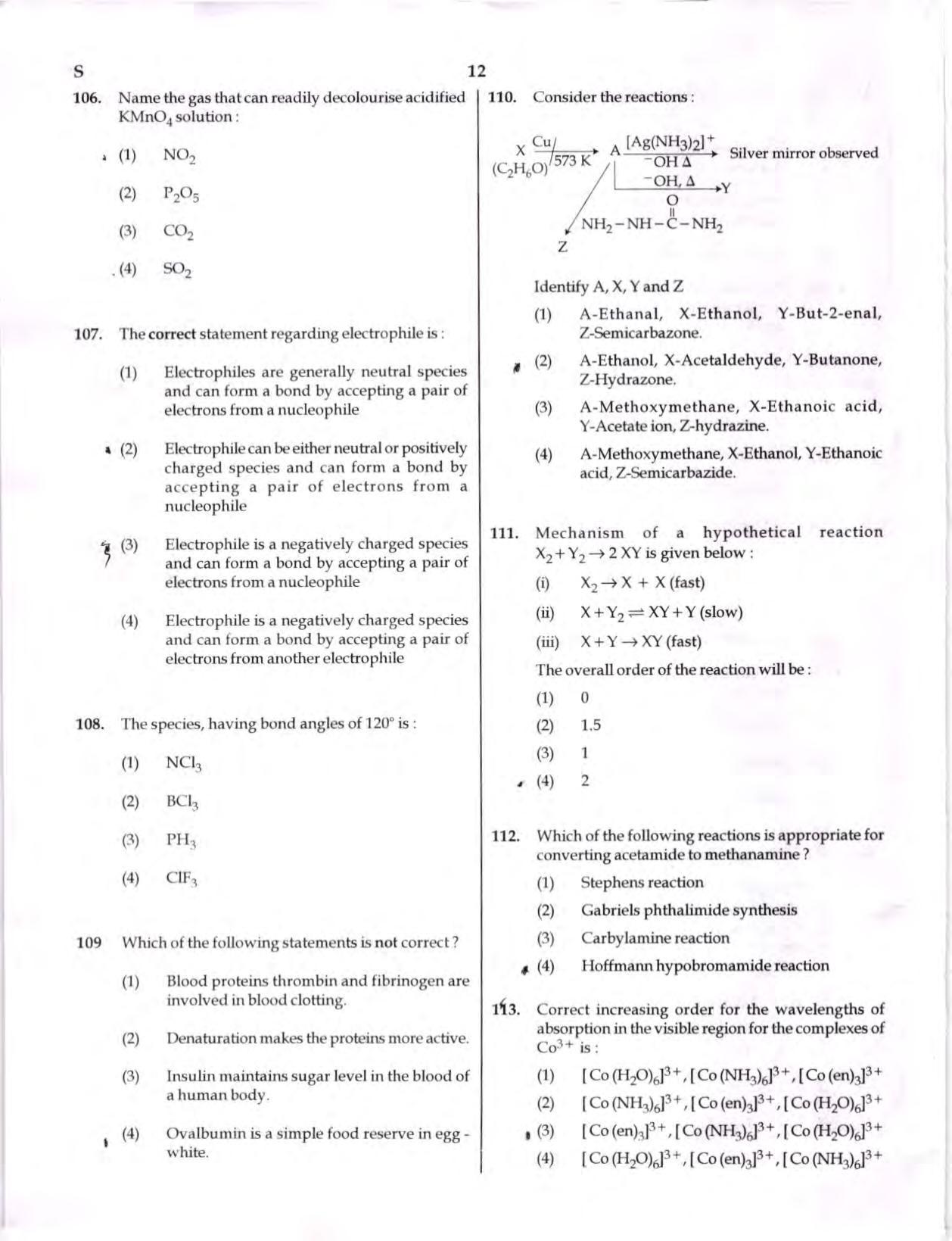 NEET Code S 2017 Question Paper - Page 11