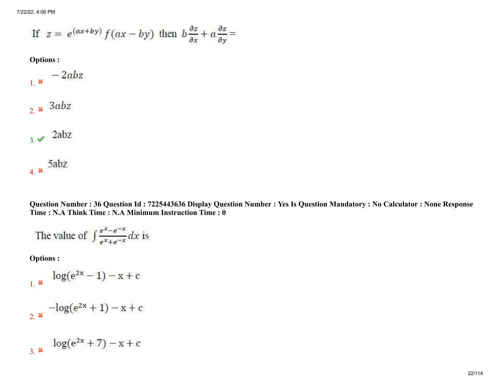 AP ECET 2022 - AGRICULTURAL ENGINEERING Question Paper With Preliminary Keys  - Page 22