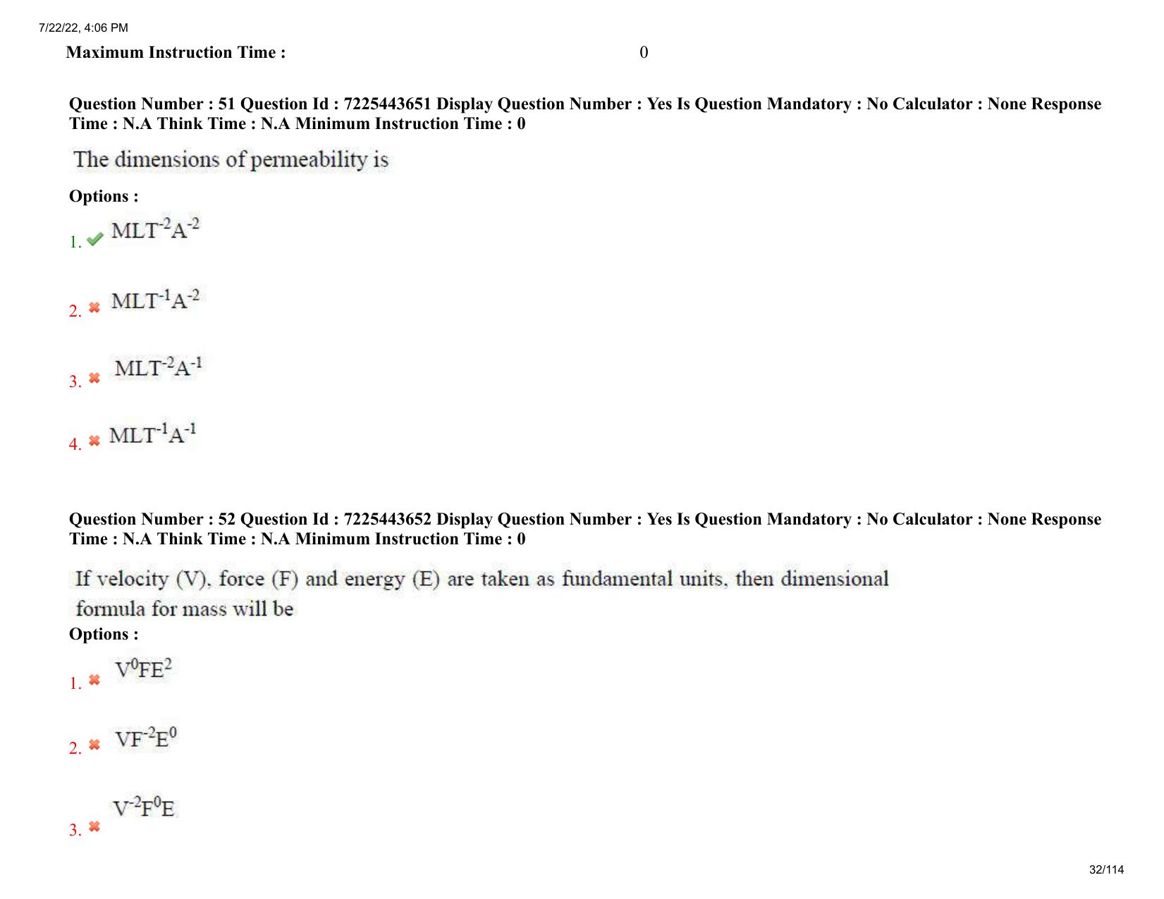 AP ECET 2022 - AGRICULTURAL ENGINEERING Question Paper With Preliminary Keys  - Page 32