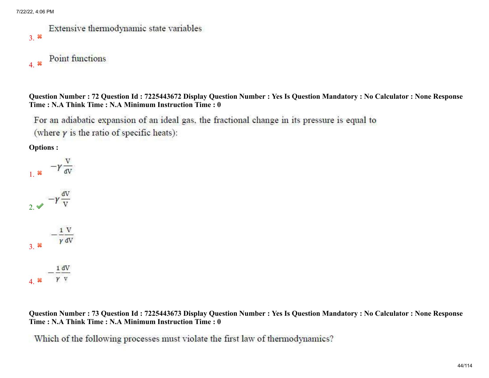 AP ECET 2022 - AGRICULTURAL ENGINEERING Question Paper With Preliminary Keys  - Page 44
