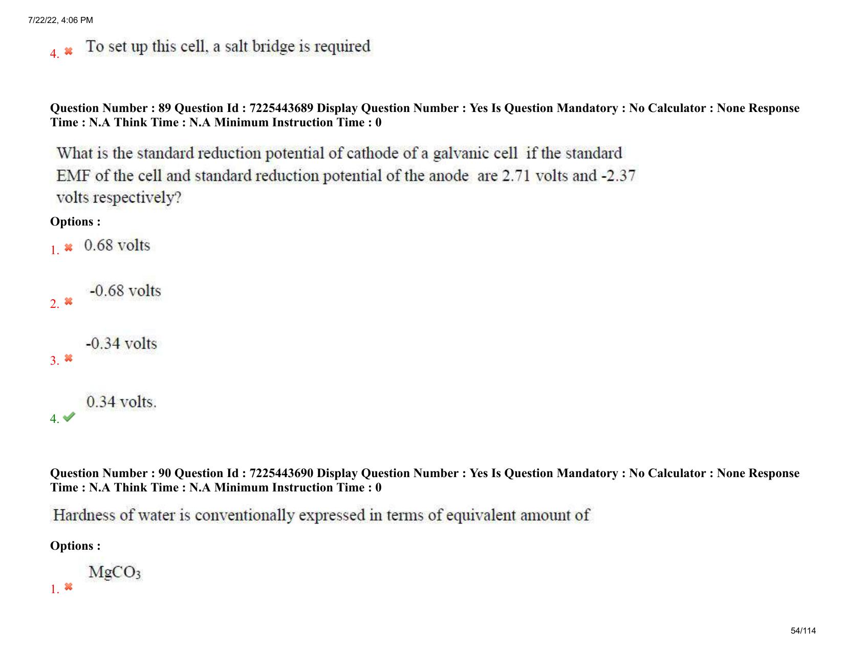 AP ECET 2022 - AGRICULTURAL ENGINEERING Question Paper With Preliminary Keys  - Page 54