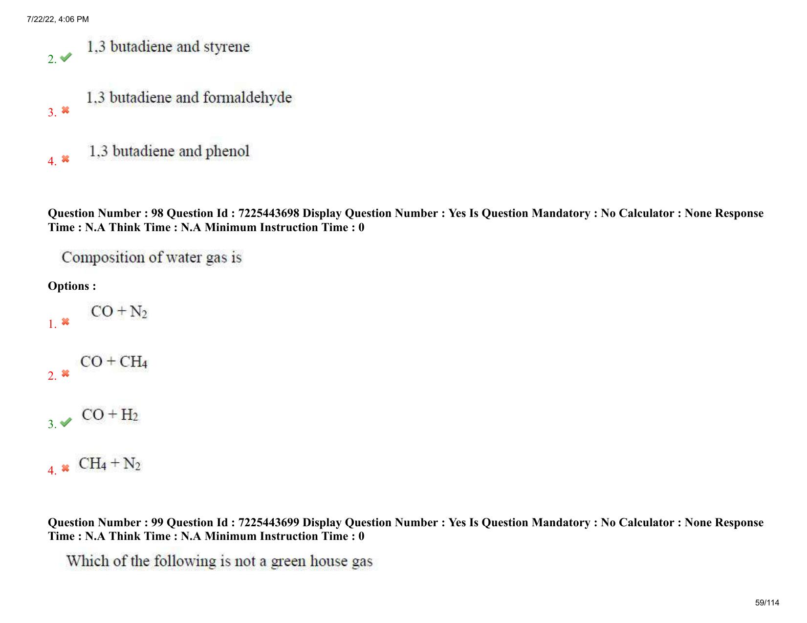 AP ECET 2022 - AGRICULTURAL ENGINEERING Question Paper With Preliminary Keys  - Page 59