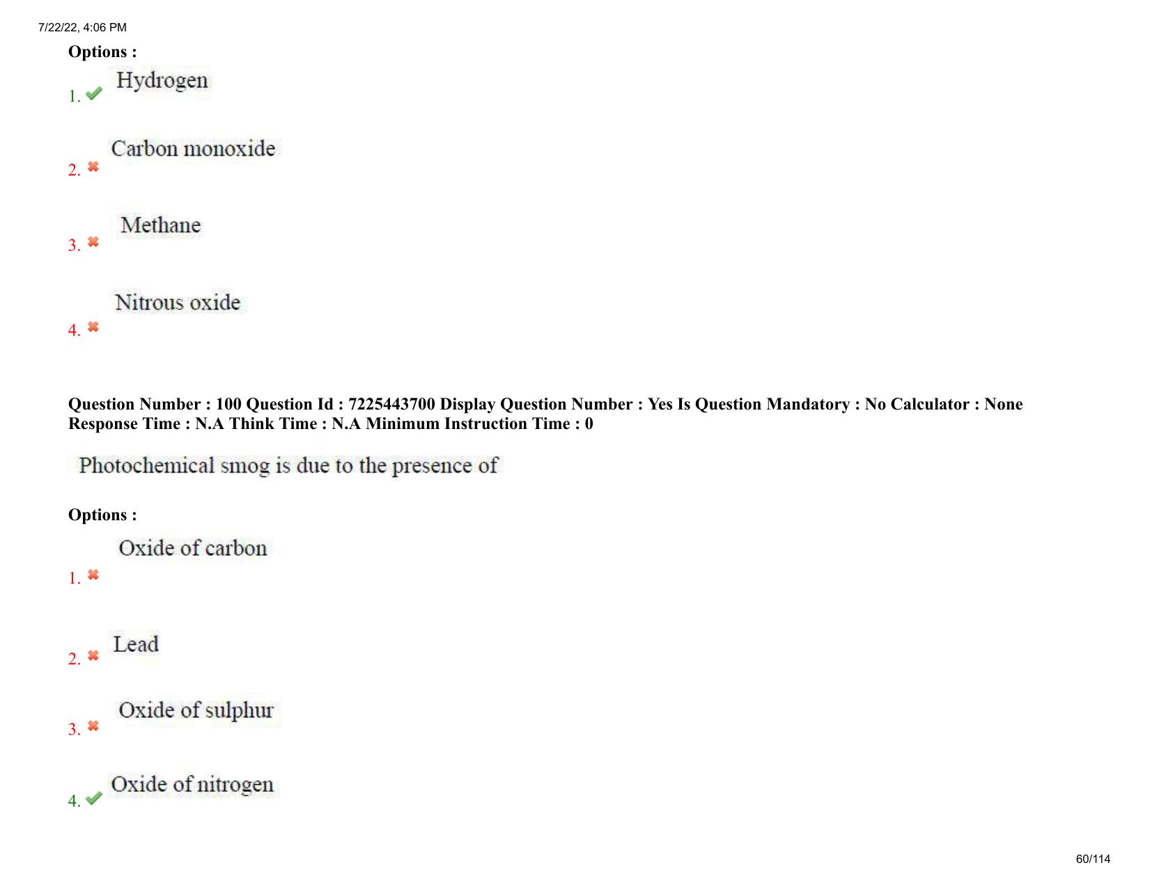 AP ECET 2022 - AGRICULTURAL ENGINEERING Question Paper With Preliminary Keys  - Page 60