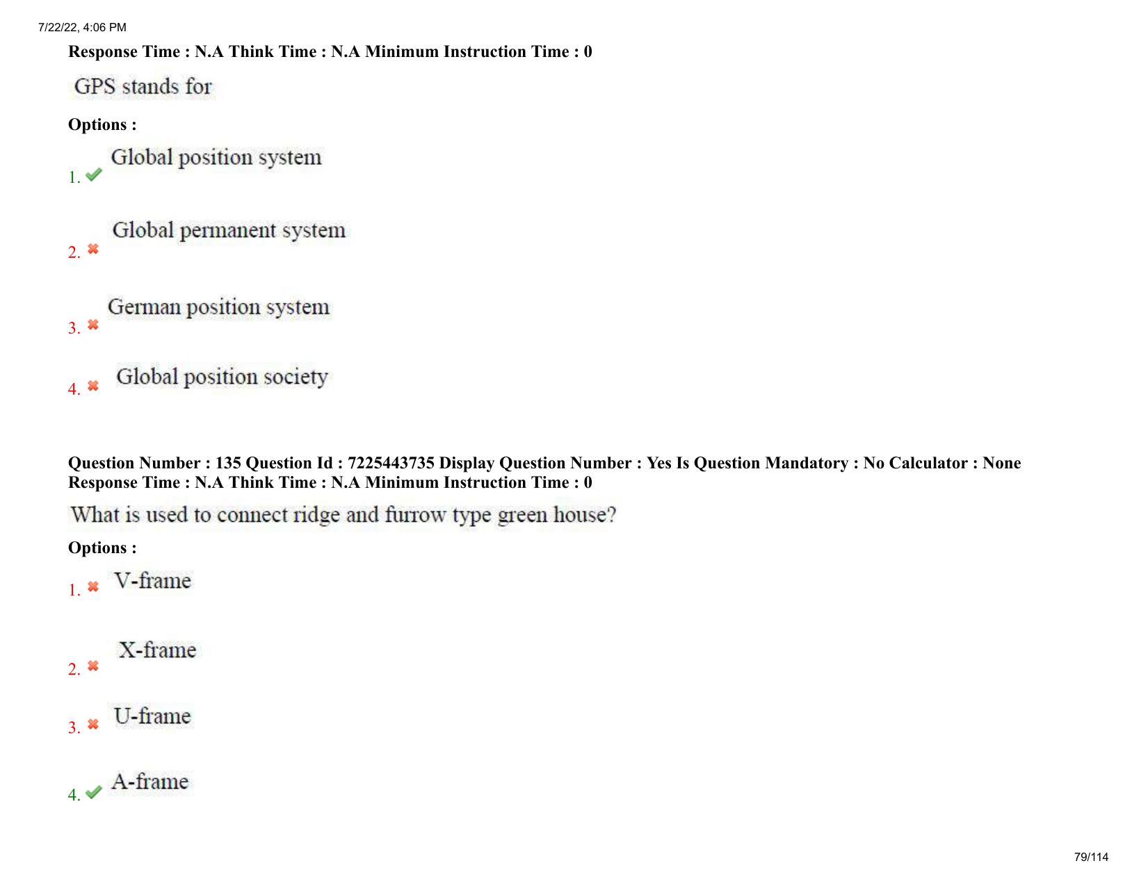 AP ECET 2022 - AGRICULTURAL ENGINEERING Question Paper With Preliminary Keys  - Page 79