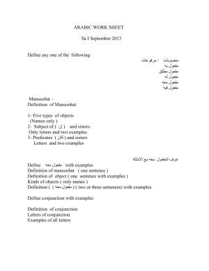 CBSE Worksheets for Class 10 Arabic Assignment 2