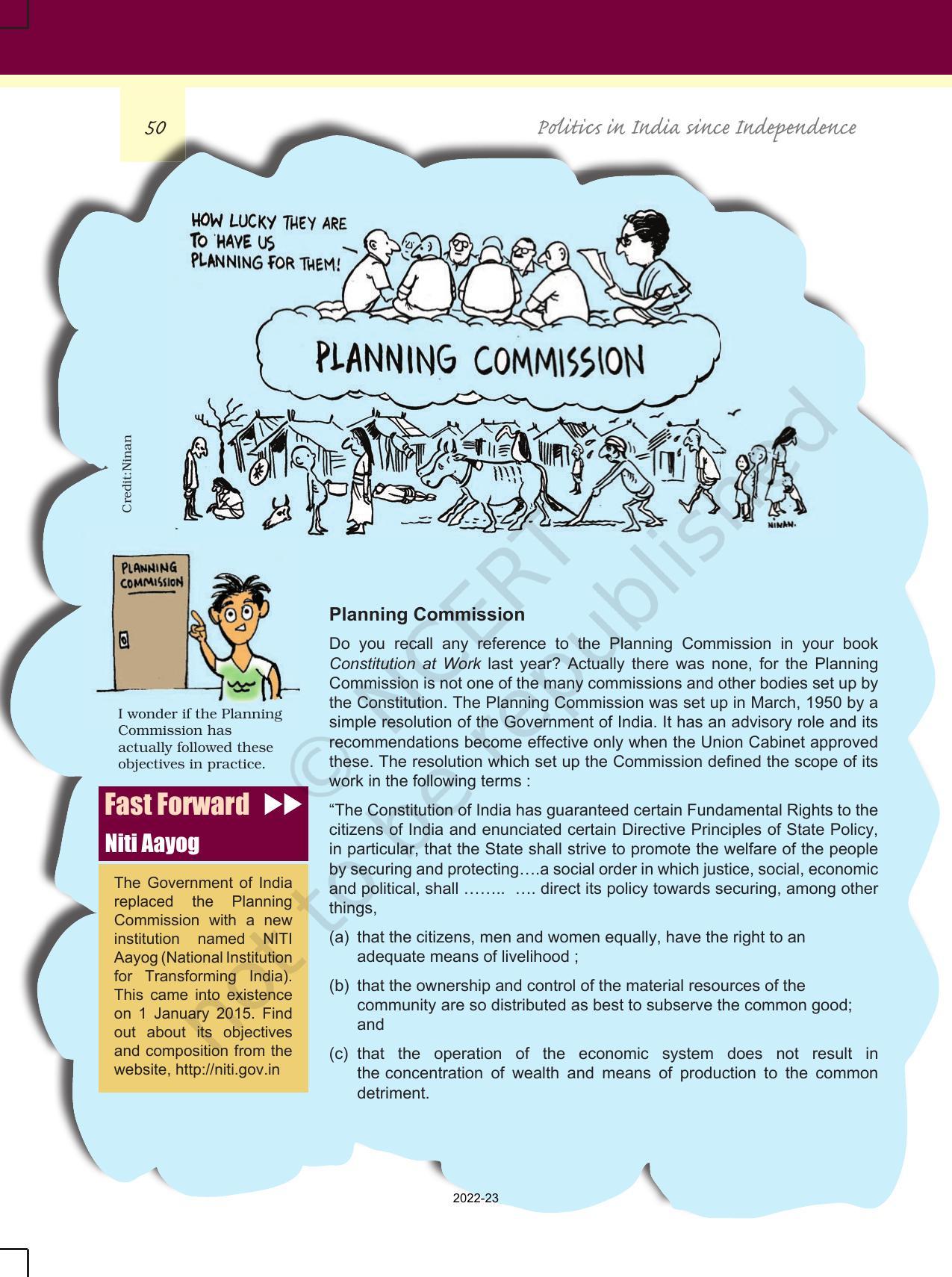 NCERT Book for Class 12 Political Science (Politics In India Since Independence) Chapter 3 Politics of Planned Development - Page 5
