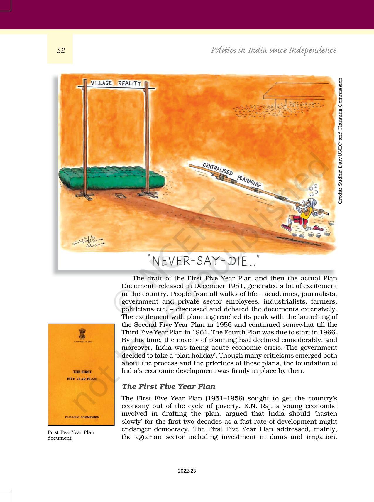 NCERT Book for Class 12 Political Science (Politics In India Since Independence) Chapter 3 Politics of Planned Development - Page 7