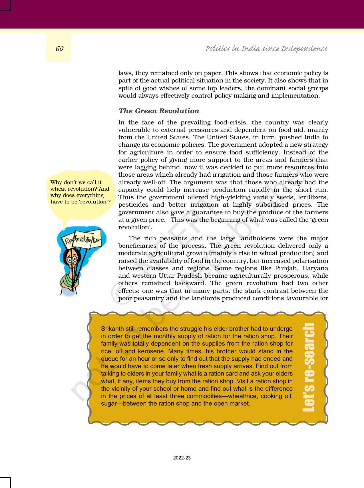 NCERT Book for Class 12 Political Science (Politics In India Since Independence) Chapter 3 Politics of Planned Development - Page 15