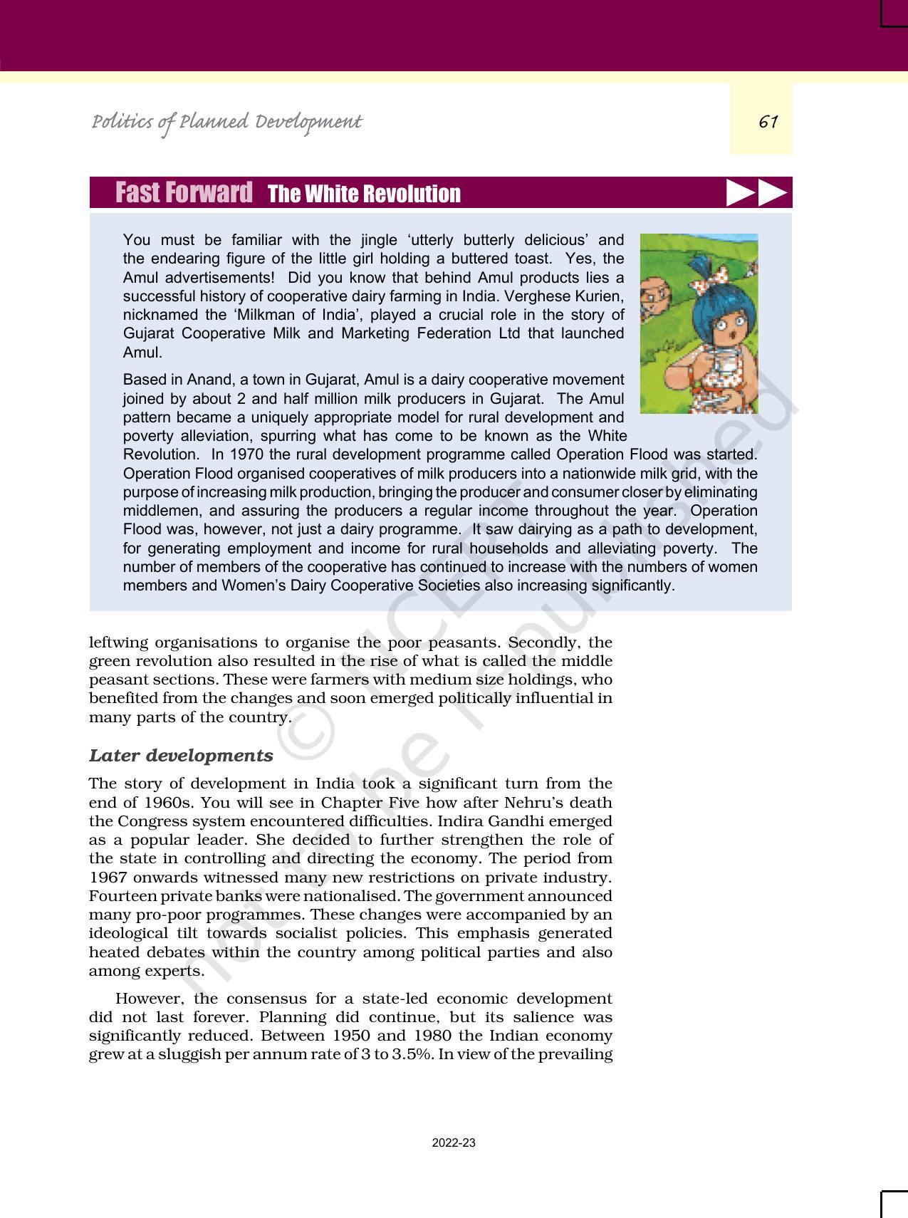 NCERT Book for Class 12 Political Science (Politics In India Since Independence) Chapter 3 Politics of Planned Development - Page 16