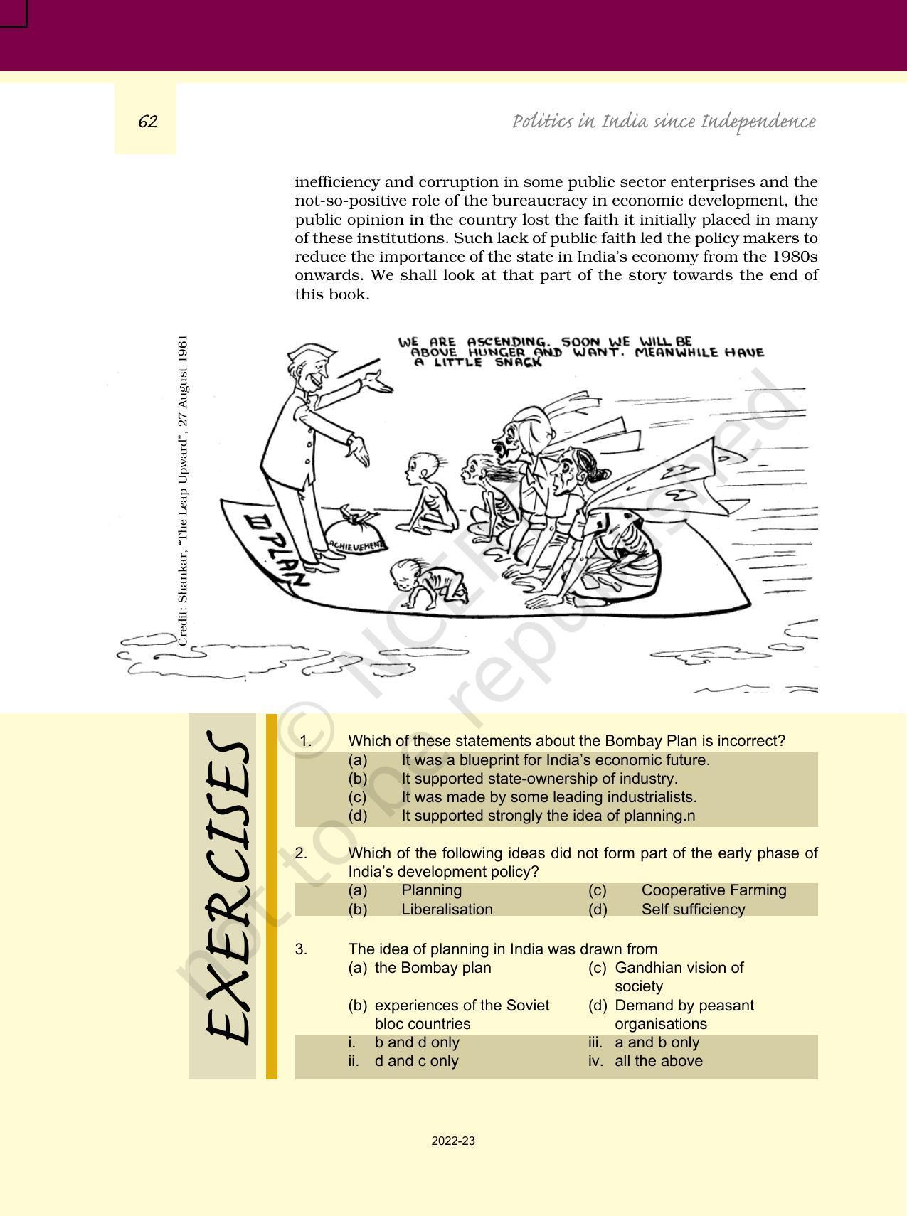 NCERT Book for Class 12 Political Science (Politics In India Since Independence) Chapter 3 Politics of Planned Development - Page 17