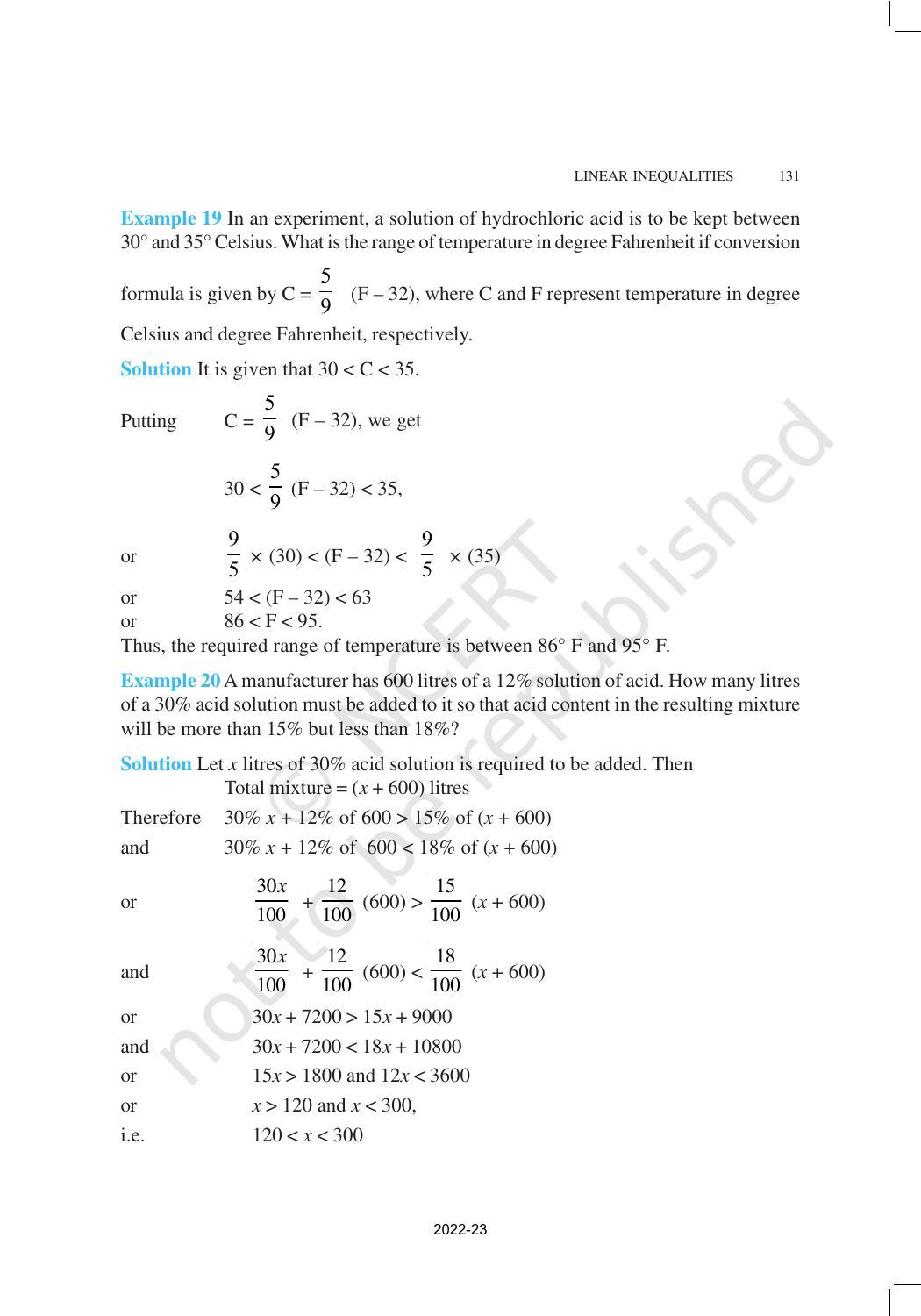 NCERT Book for Class 11 Maths Chapter 6 Linear Inequalities - Page 16