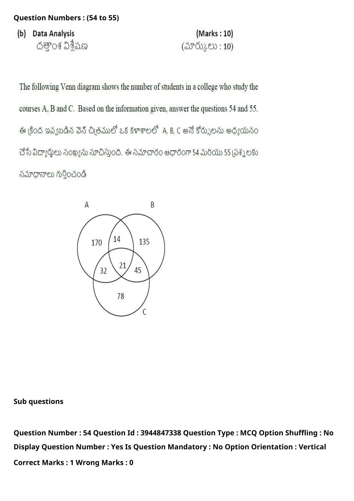 TS ICET 2021 Question Paper 2 - Aug 19, 2021	 - Page 53