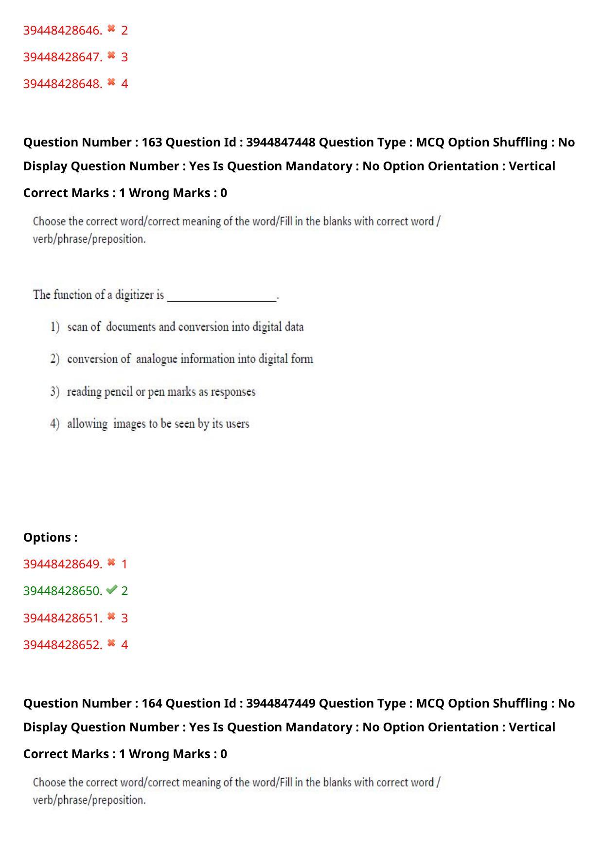 TS ICET 2021 Question Paper 2 - Aug 19, 2021	 - Page 161