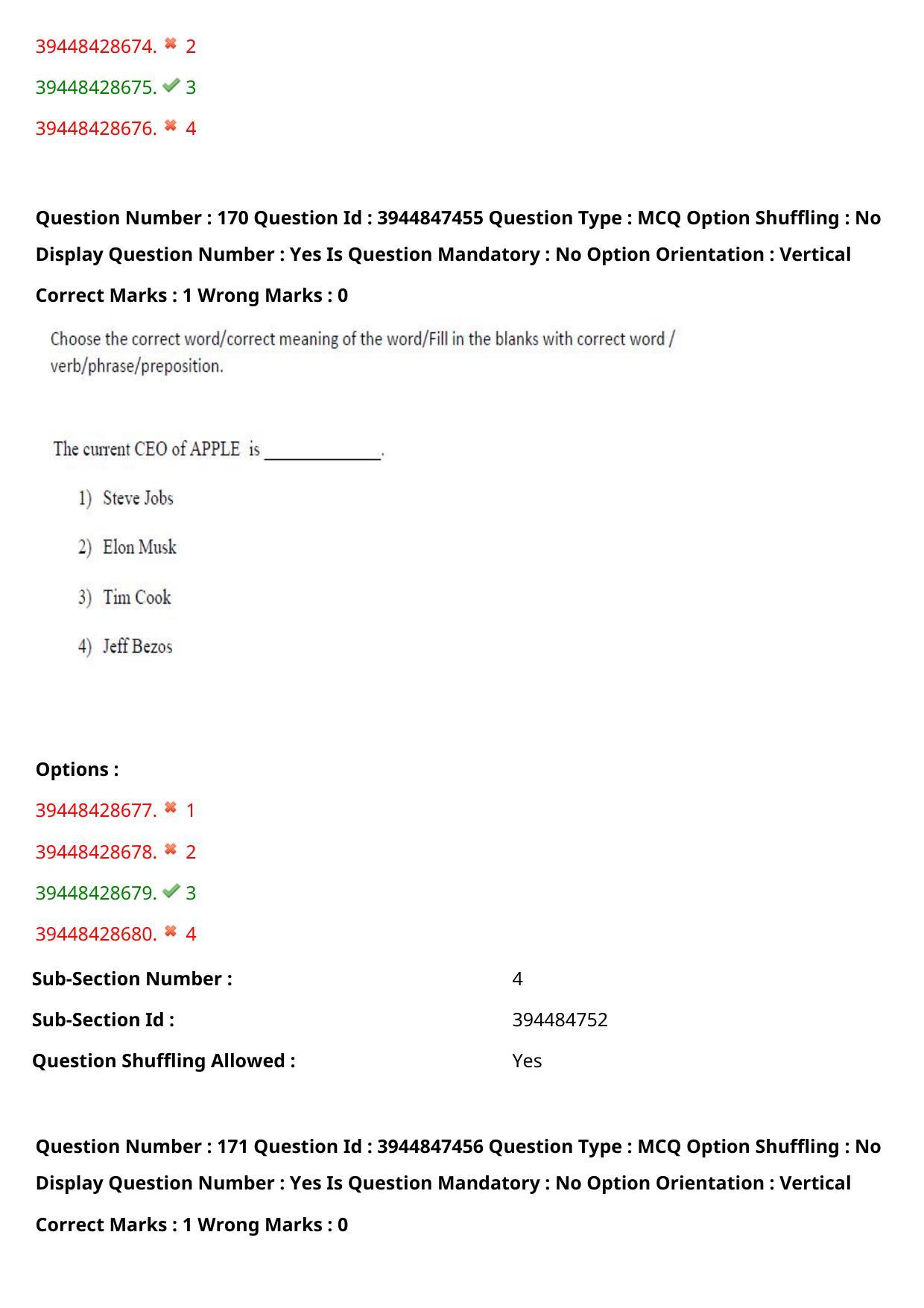 TS ICET 2021 Question Paper 2 - Aug 19, 2021	 - Page 166
