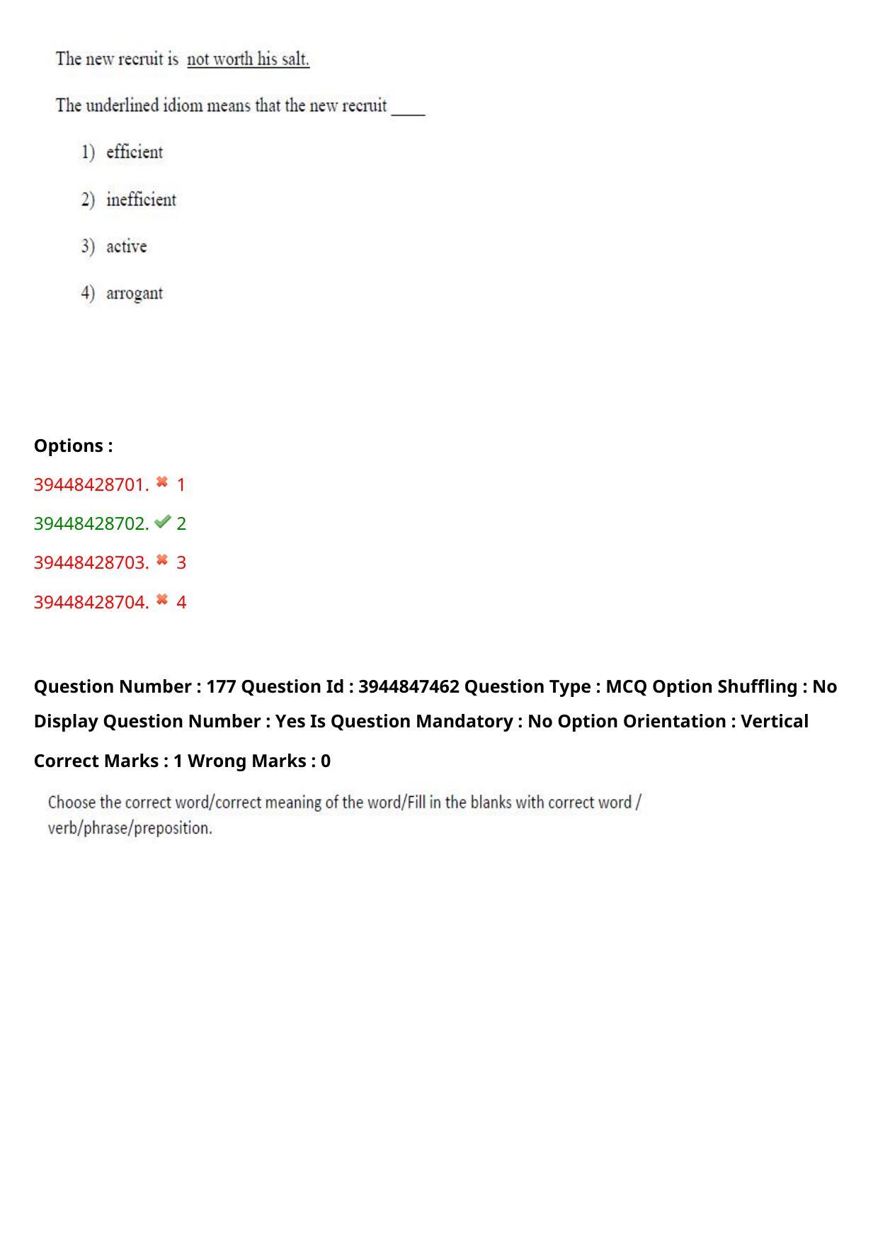 TS ICET 2021 Question Paper 2 - Aug 19, 2021	 - Page 172
