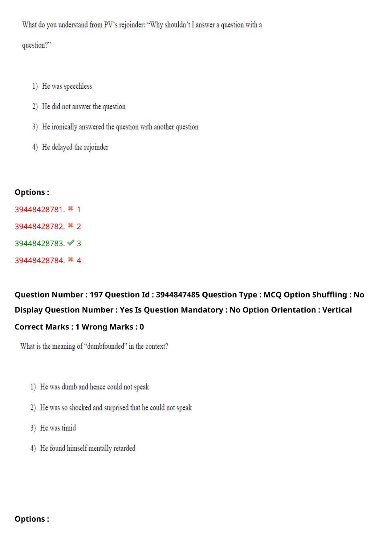 TS ICET 2021 Question Paper 2 - Aug 19, 2021	 - Page 192