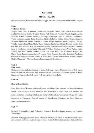 AP RCET Music Syllabus