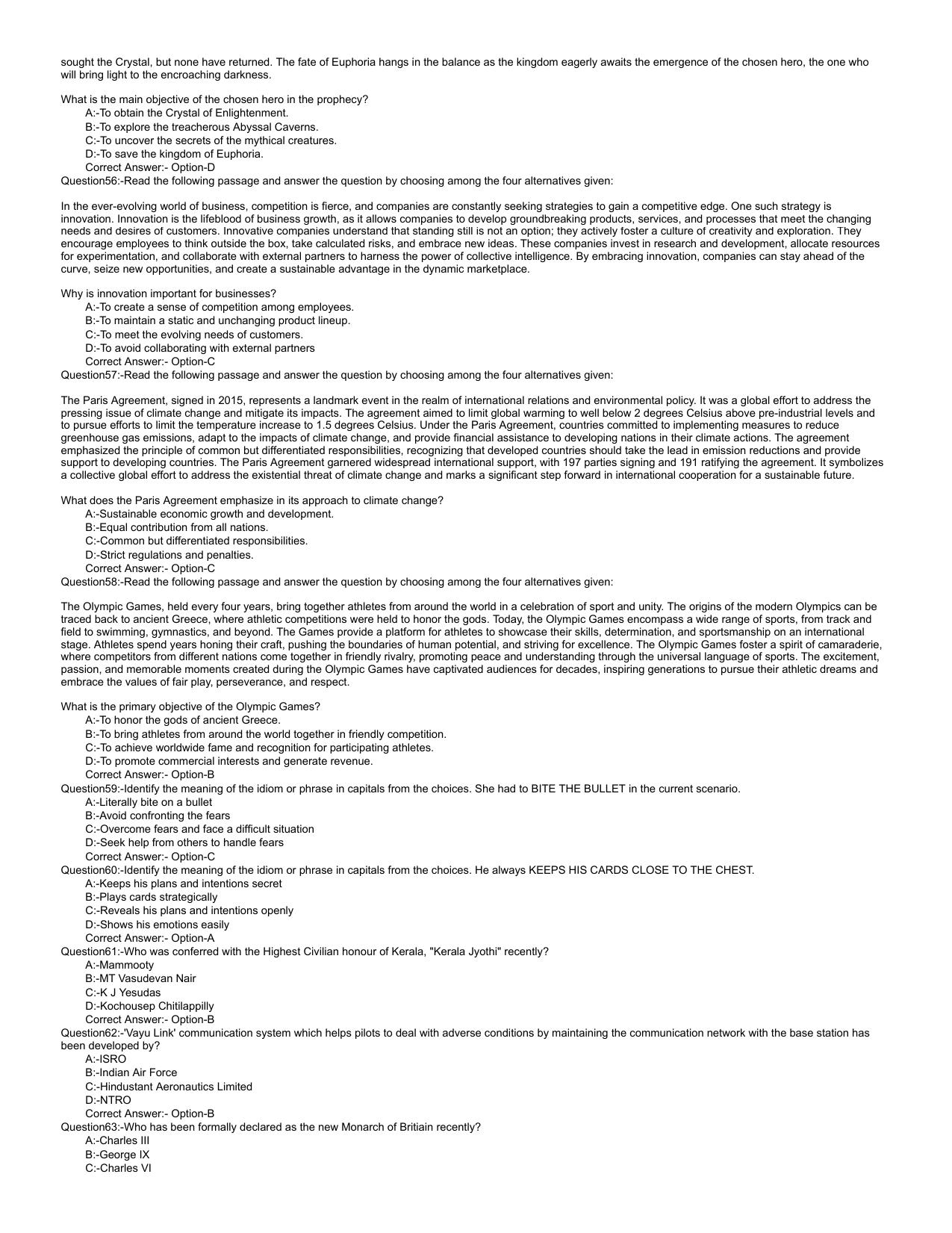 Kerala LLB 3 Year 2023 Question Paper with Answer Key - Page 6