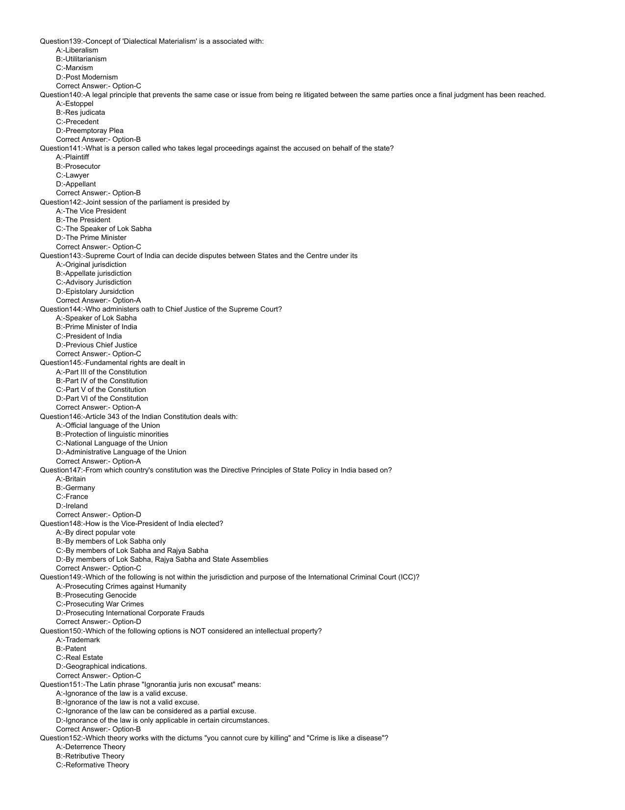 Kerala LLB 3 Year 2023 Question Paper with Answer Key - Page 13