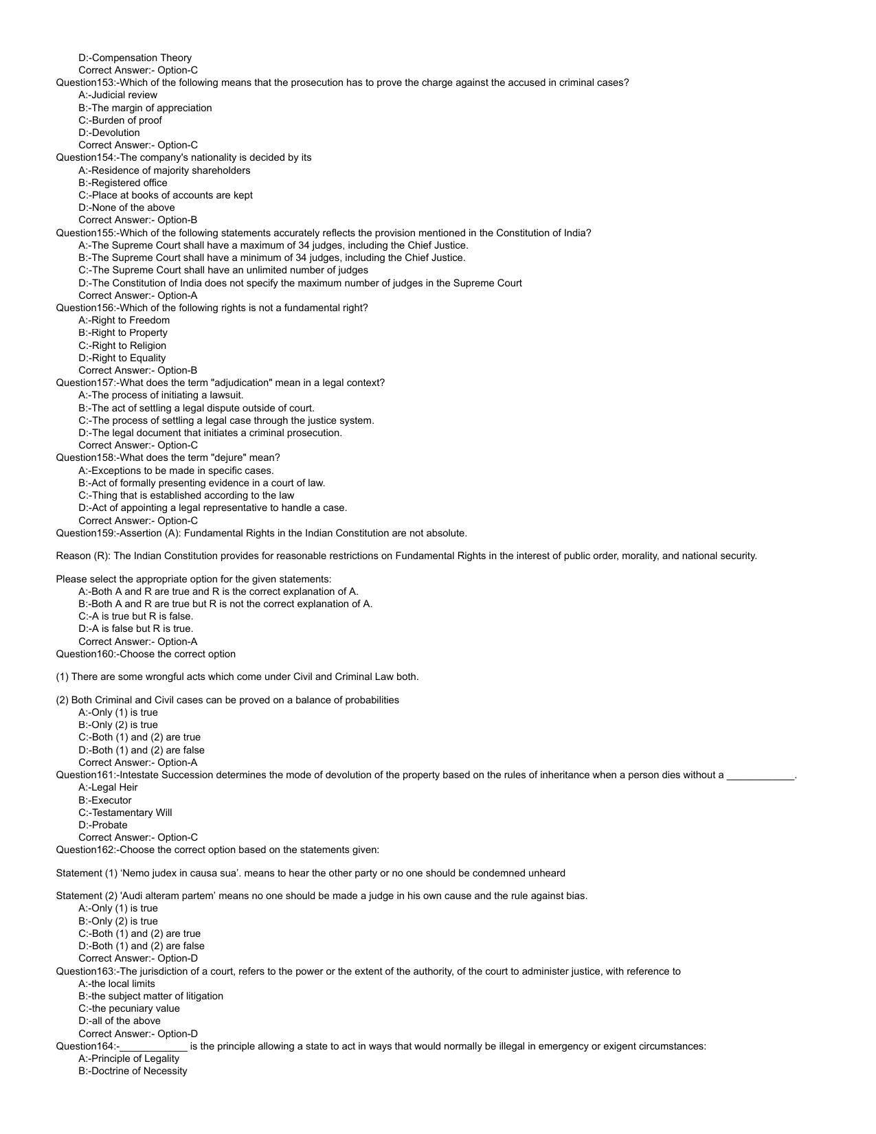 Kerala LLB 3 Year 2023 Question Paper with Answer Key - Page 14
