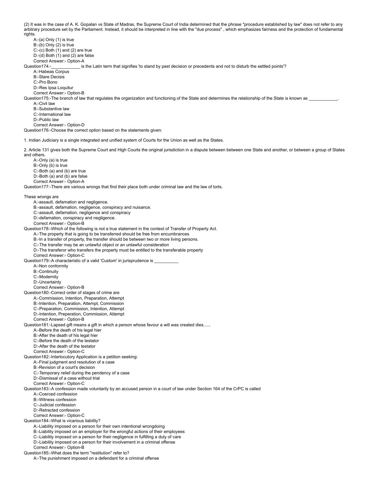 Kerala LLB 3 Year 2023 Question Paper with Answer Key - Page 16