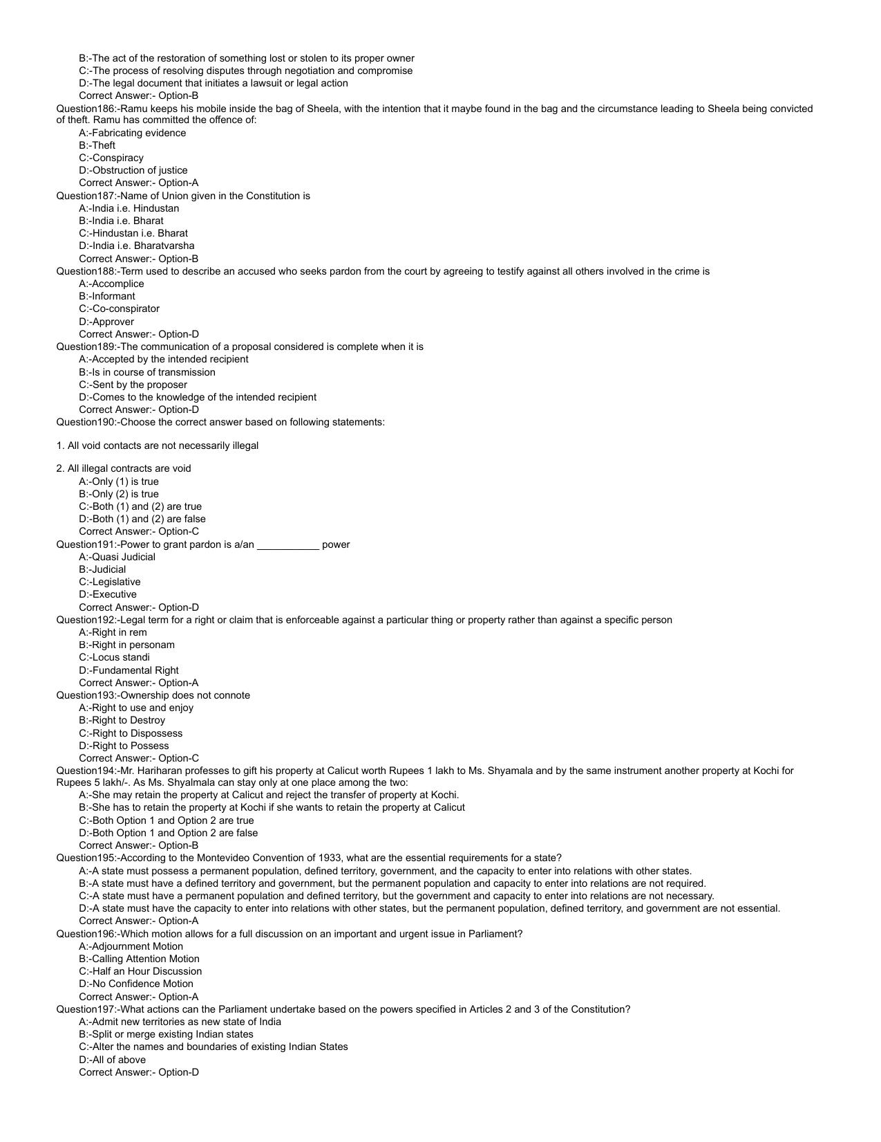 Kerala LLB 3 Year 2023 Question Paper with Answer Key - Page 17