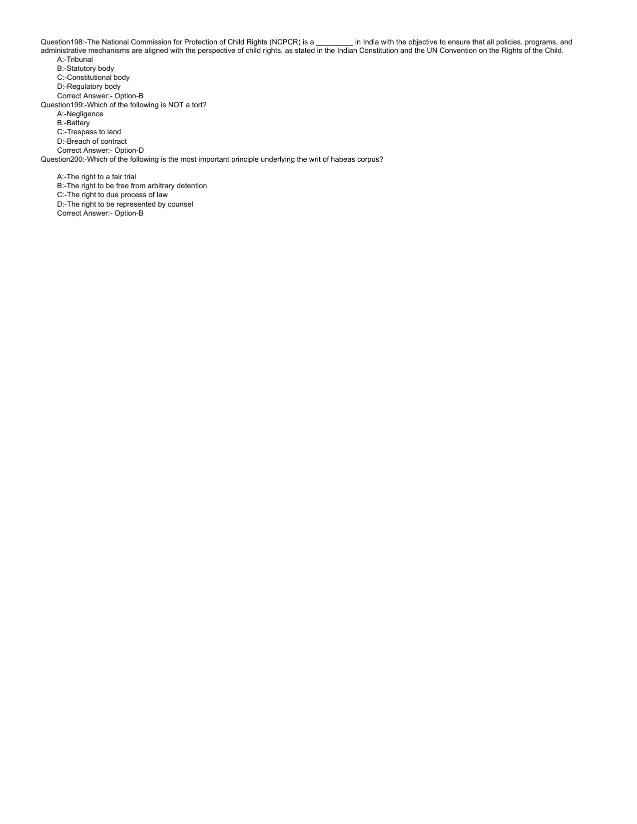 Kerala LLB 3 Year 2023 Question Paper with Answer Key - Page 18