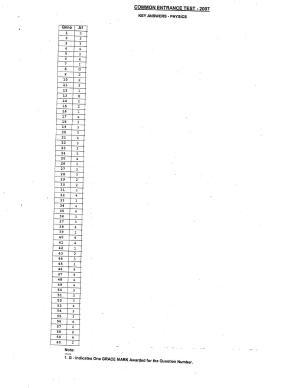 KCET Answer Key 2007 Question Papers