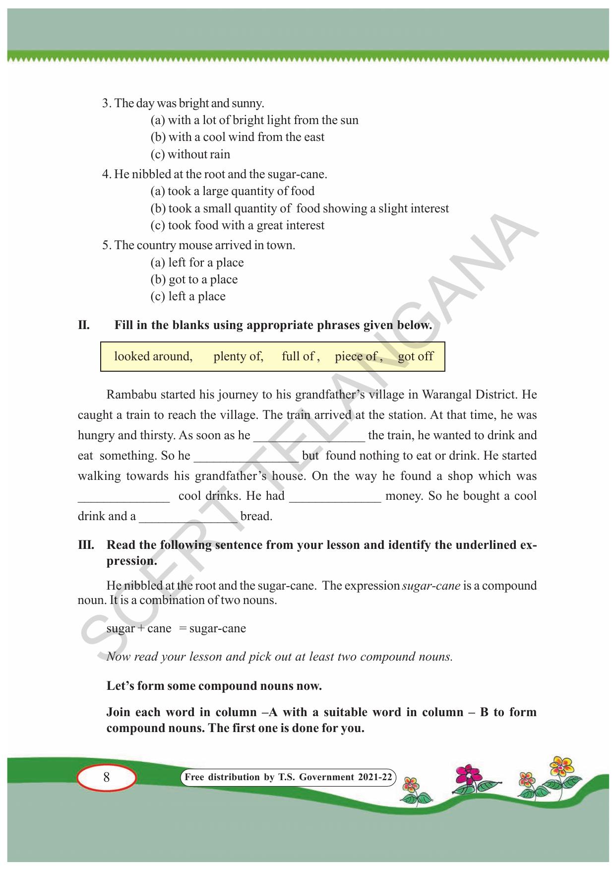 TS SCERT Class 7 English(English Medium) Text Book - Page 18