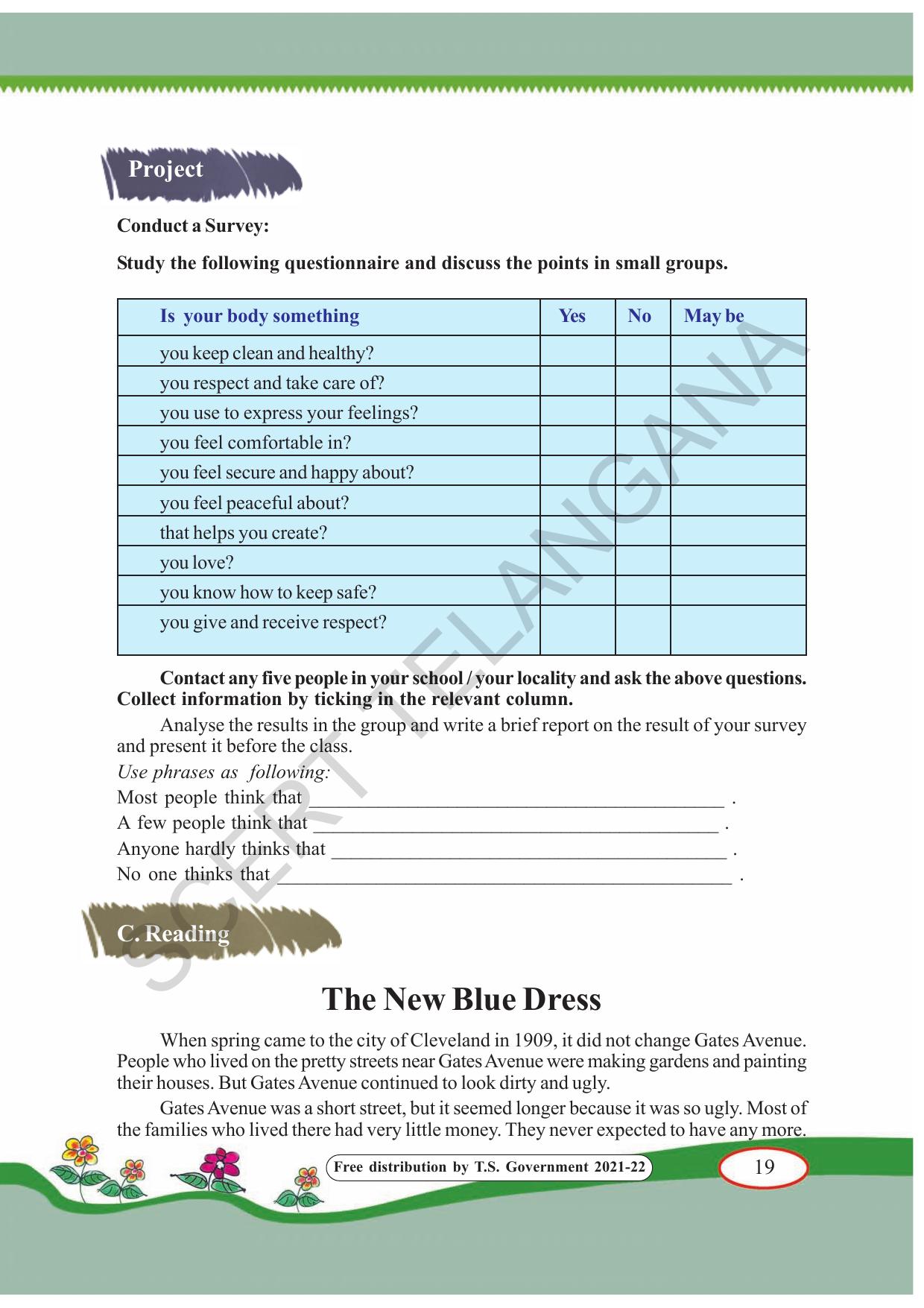 TS SCERT Class 7 English(English Medium) Text Book - Page 29