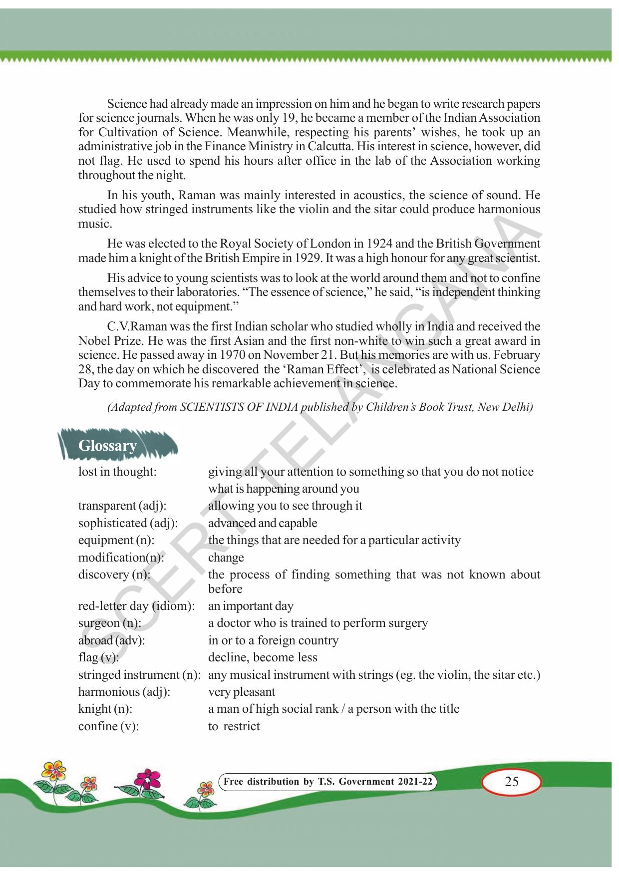 TS SCERT Class 7 English(English Medium) Text Book - Page 35