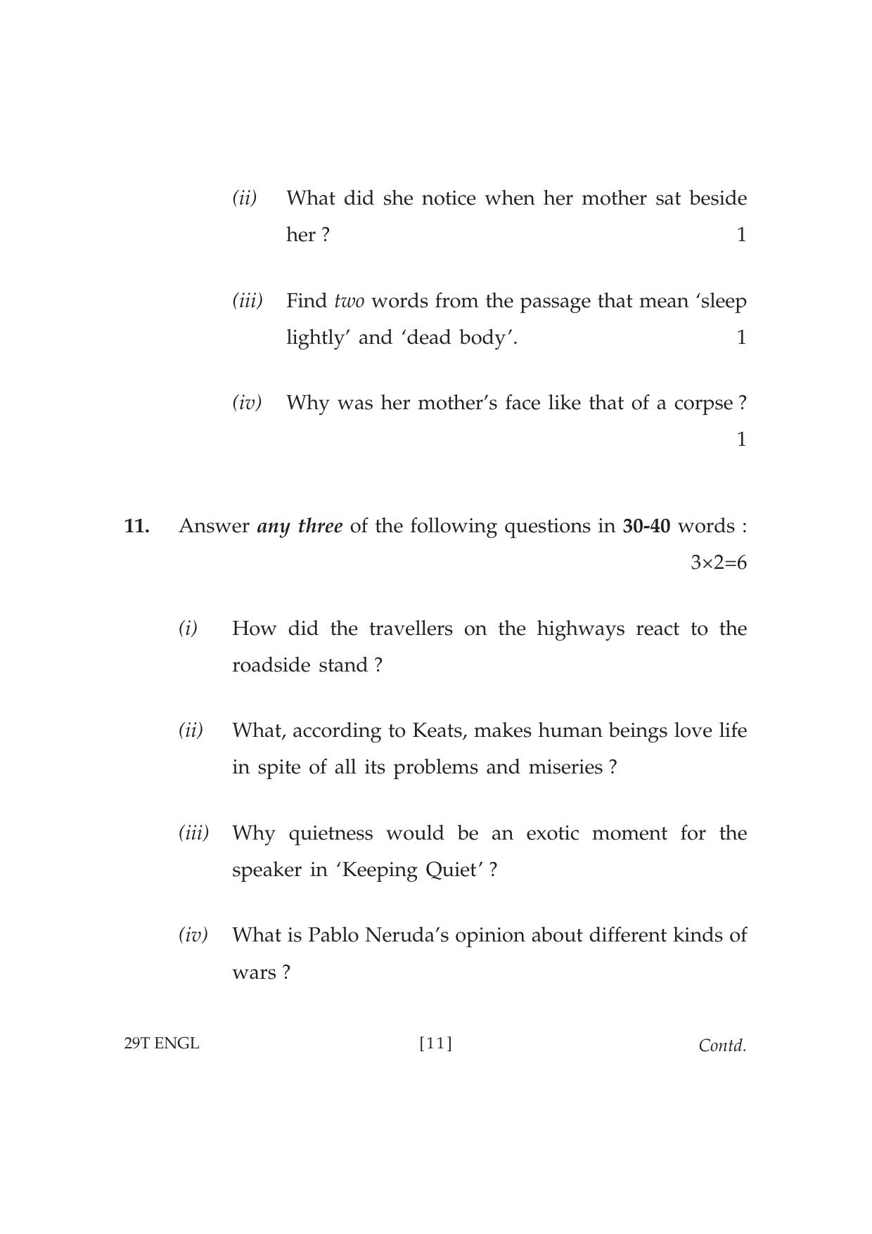 Assam HS 2nd Year English 2019 Question Paper - Page 11