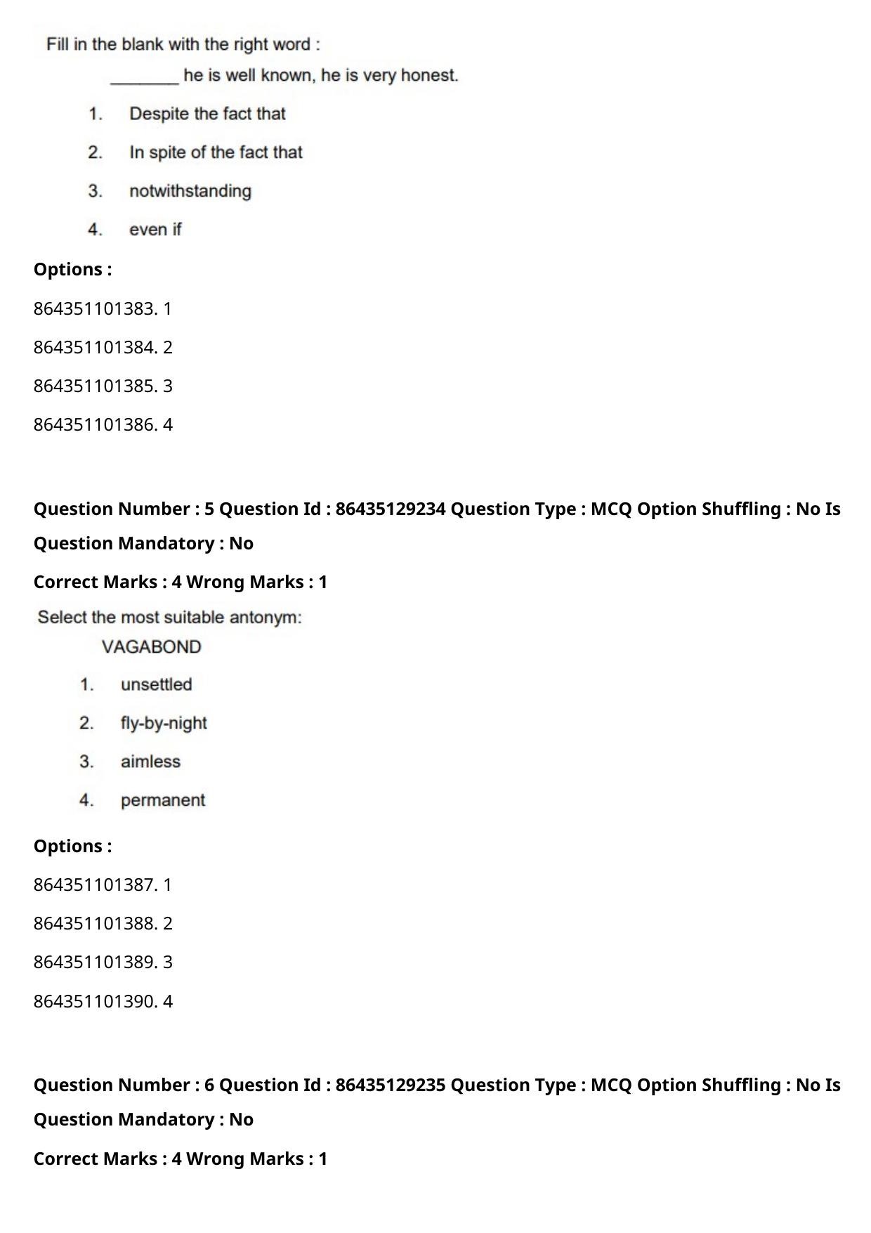 CUET PG 2021 PGQP41 Question Paper - Page 4