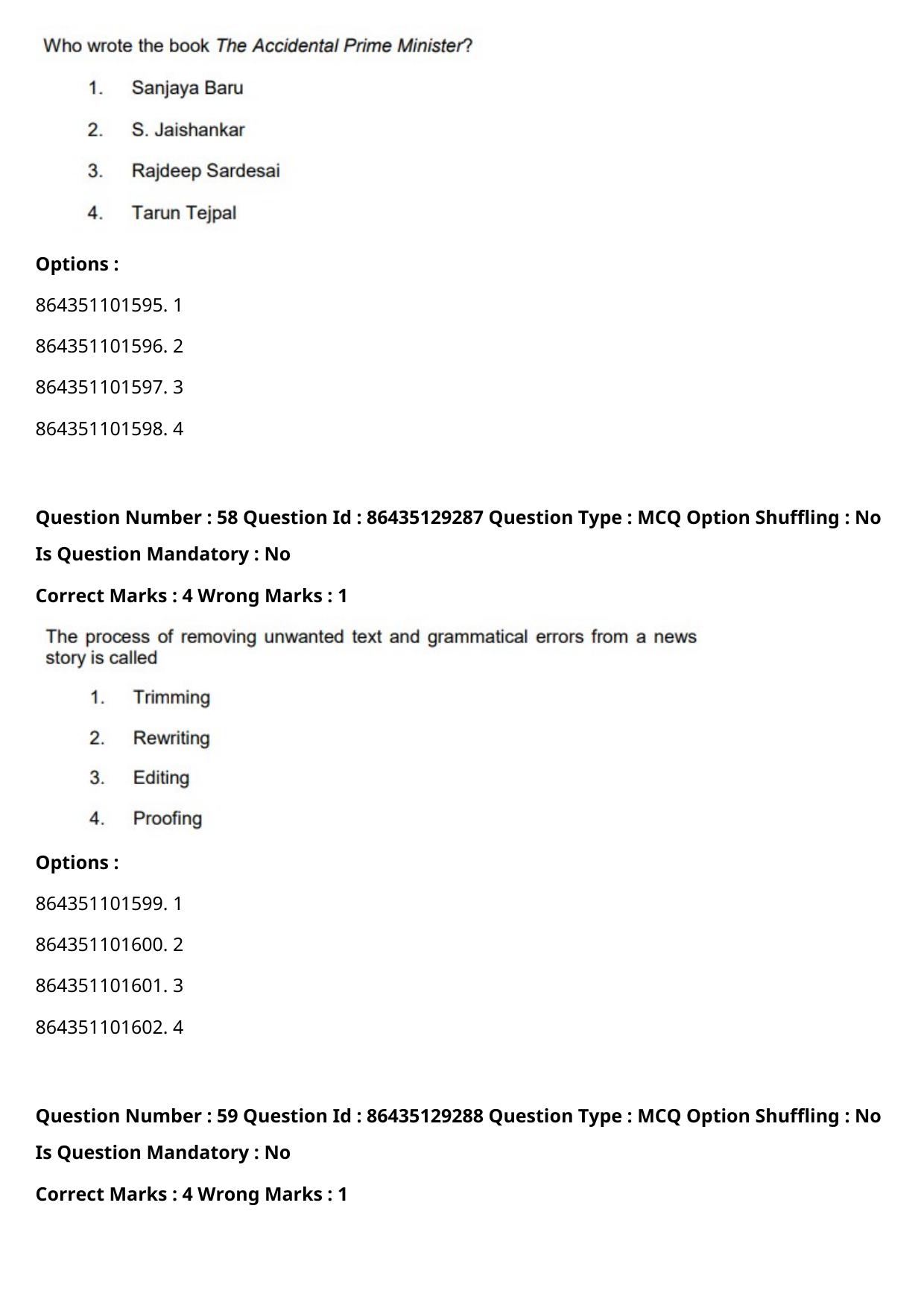 CUET PG 2021 PGQP41 Question Paper - Page 31