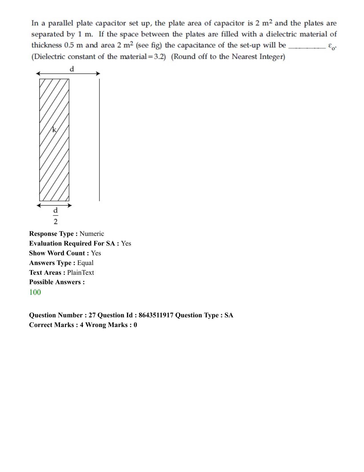 JEE Mains 2021: BTech ET (Shift 2) 16-03-2021 Question Paper - Page 29