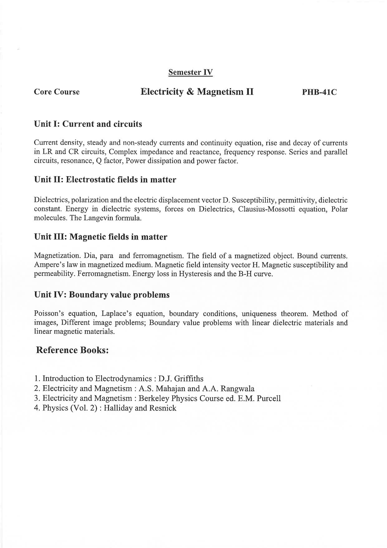 JMI Entrance Exam M25-M.Sc. (Physics) Syllabus - Page 14