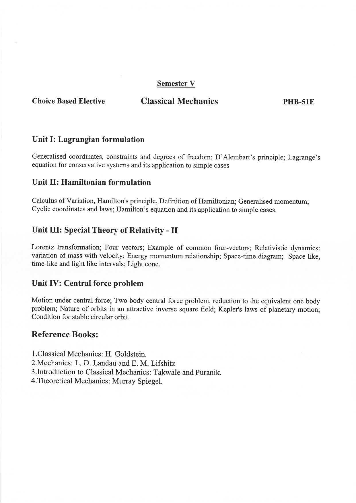 JMI Entrance Exam M25-M.Sc. (Physics) Syllabus - Page 23