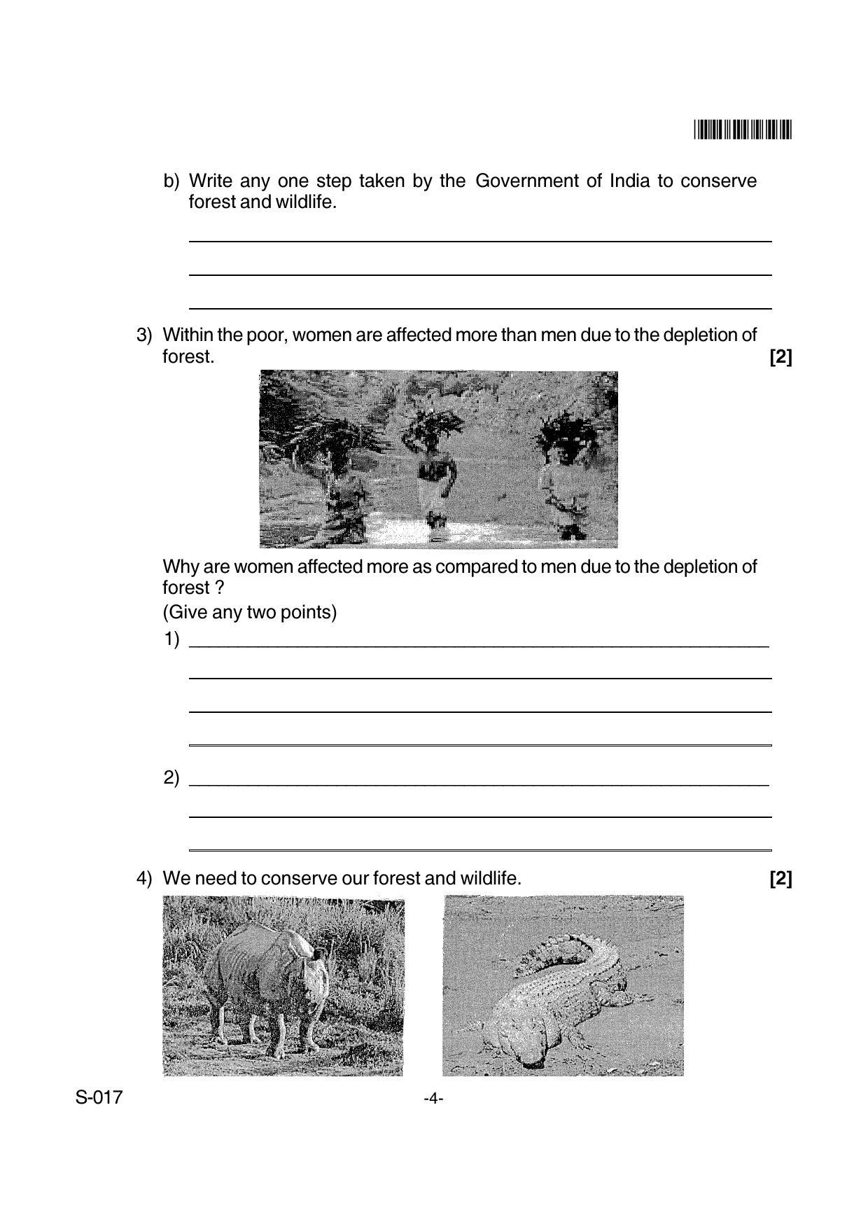 Goa Board Class 10 Geography & Economics (E)  017 E Cwsn (April 2018) Question Paper - Page 4