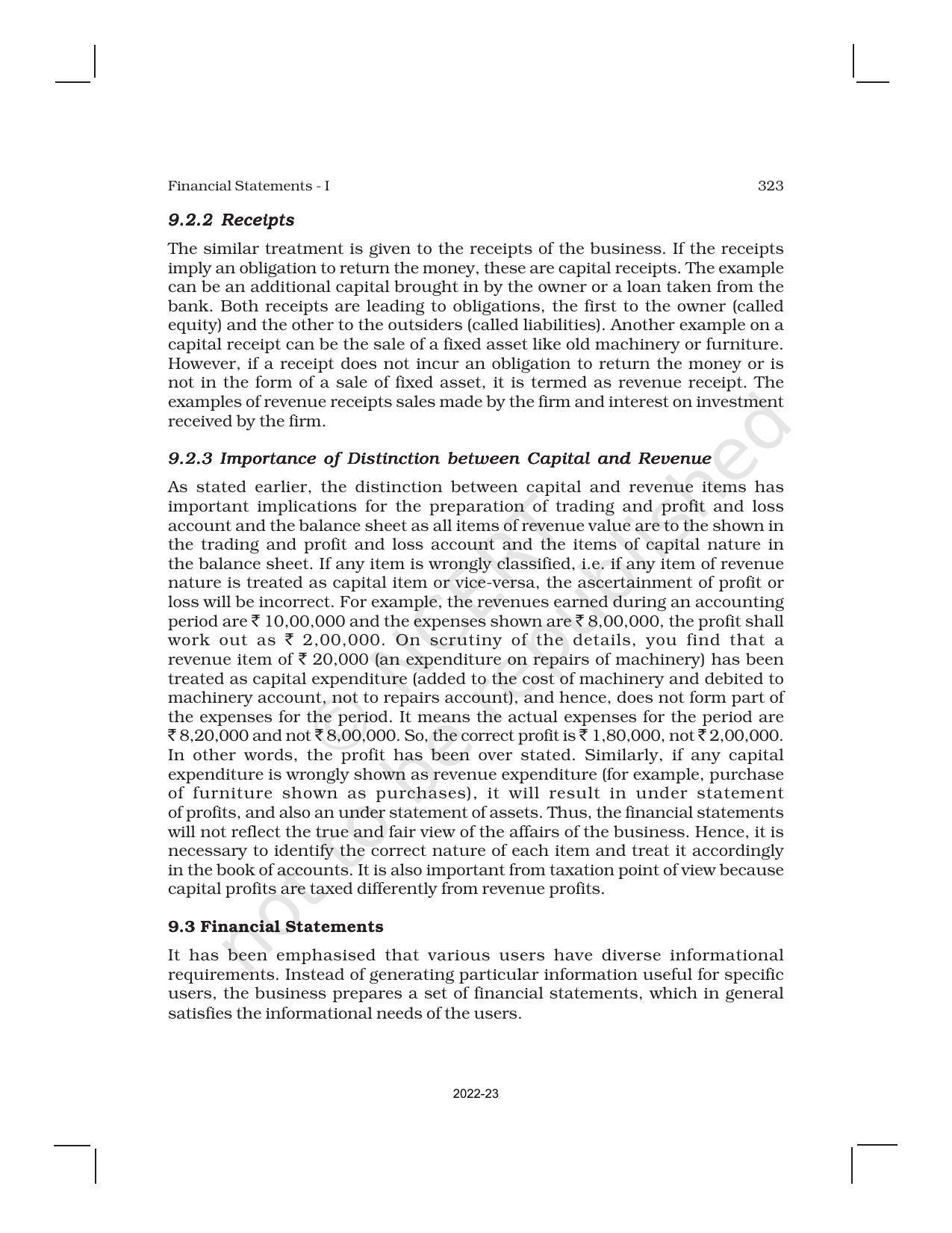NCERT Book for Class 11 Accountancy (Part-II) Chapter 9 Financial Statements – I - Page 5
