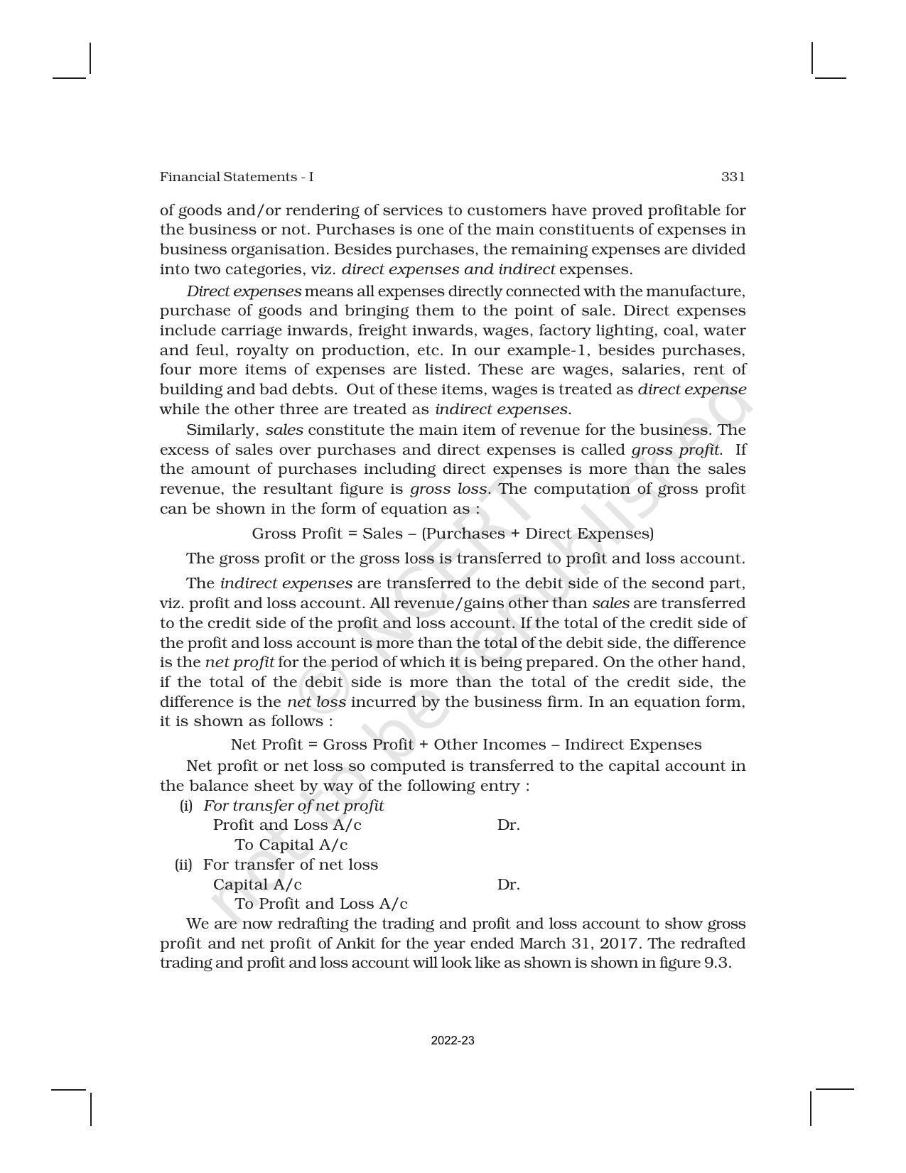 NCERT Book for Class 11 Accountancy (Part-II) Chapter 9 Financial Statements – I - Page 13