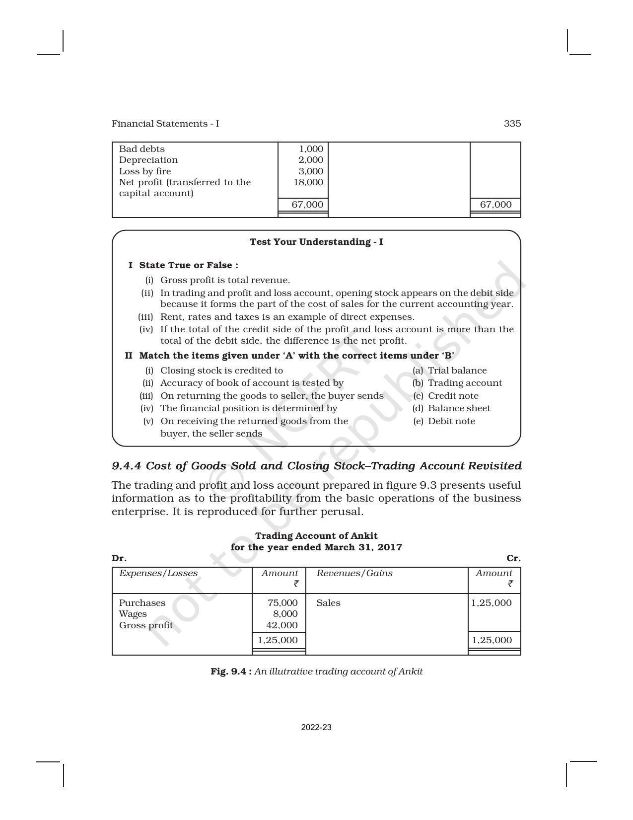 NCERT Book for Class 11 Accountancy (Part-II) Chapter 9 Financial Statements – I - Page 17