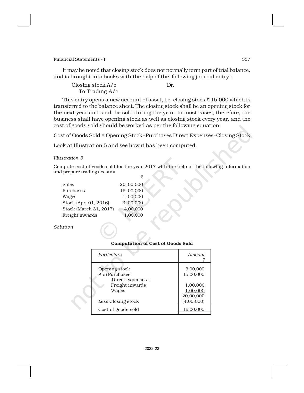 NCERT Book for Class 11 Accountancy (Part-II) Chapter 9 Financial Statements – I - Page 19