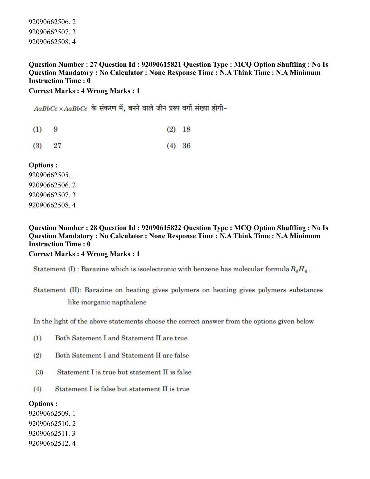 CUET PG 2023: MTQP08 – Nano Science/Nano Technology(Eng) - Shift 3 (12-06-2023) Question Paper - Page 28