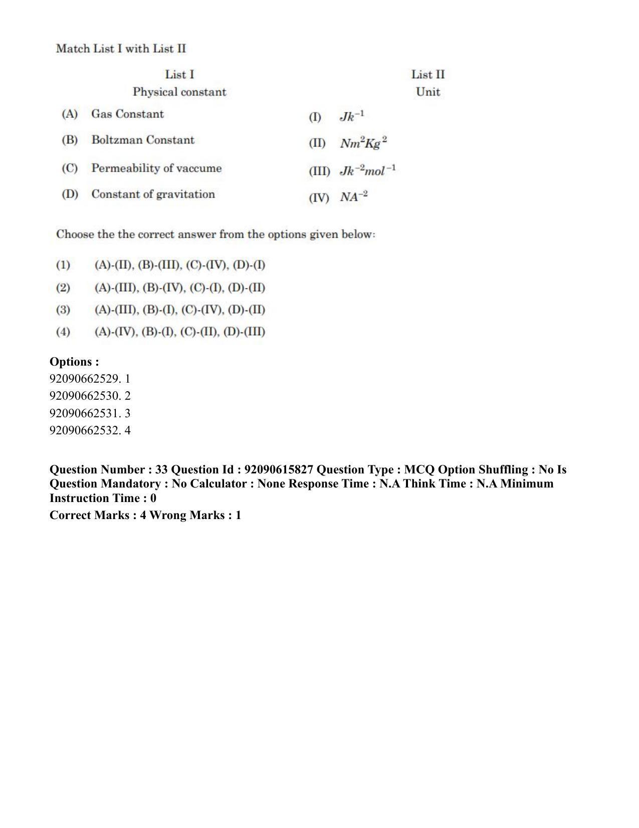 CUET PG 2023: MTQP08 – Nano Science/Nano Technology(Eng) - Shift 3 (12-06-2023) Question Paper - Page 37