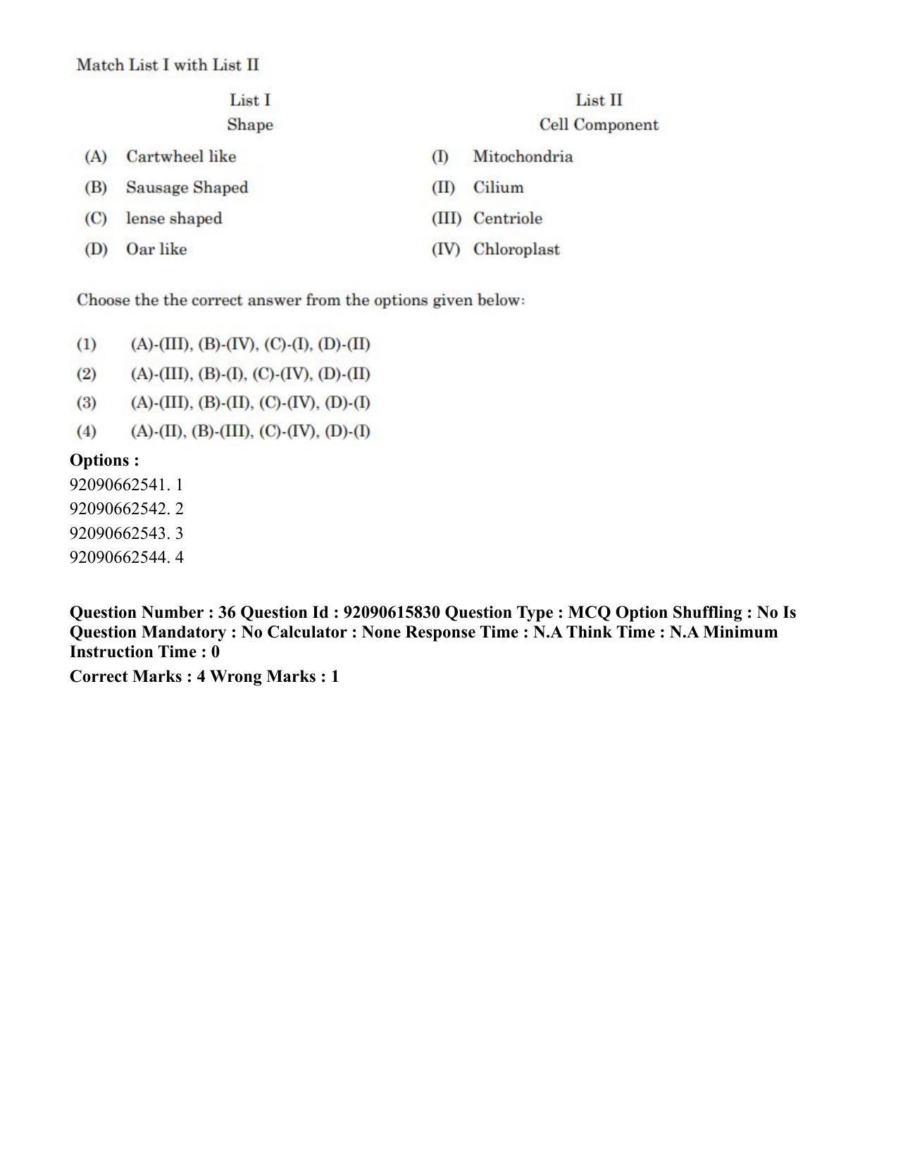 CUET PG 2023: MTQP08 – Nano Science/Nano Technology(Eng) - Shift 3 (12-06-2023) Question Paper - Page 42
