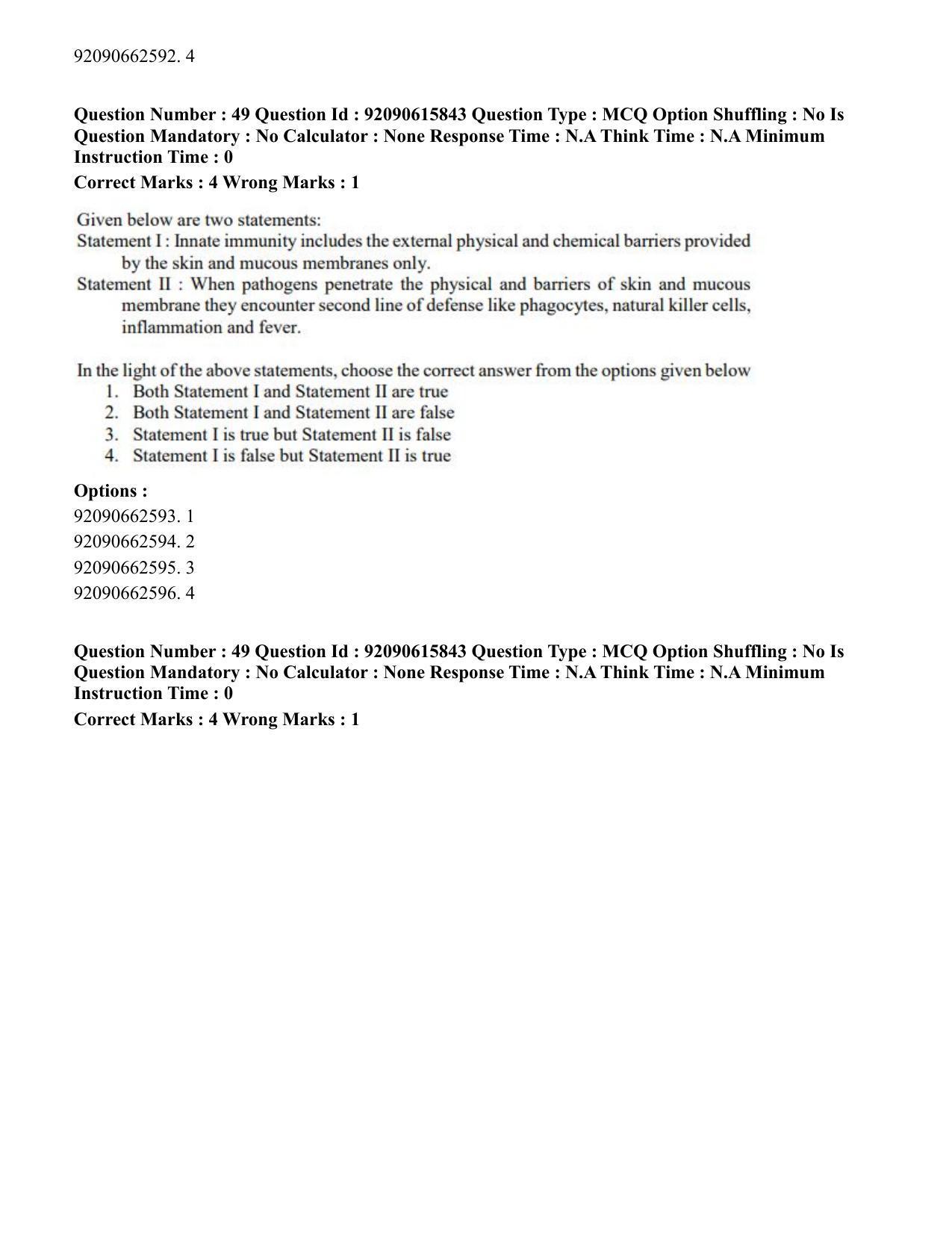 CUET PG 2023: MTQP08 – Nano Science/Nano Technology(Eng) - Shift 3 (12-06-2023) Question Paper - Page 61