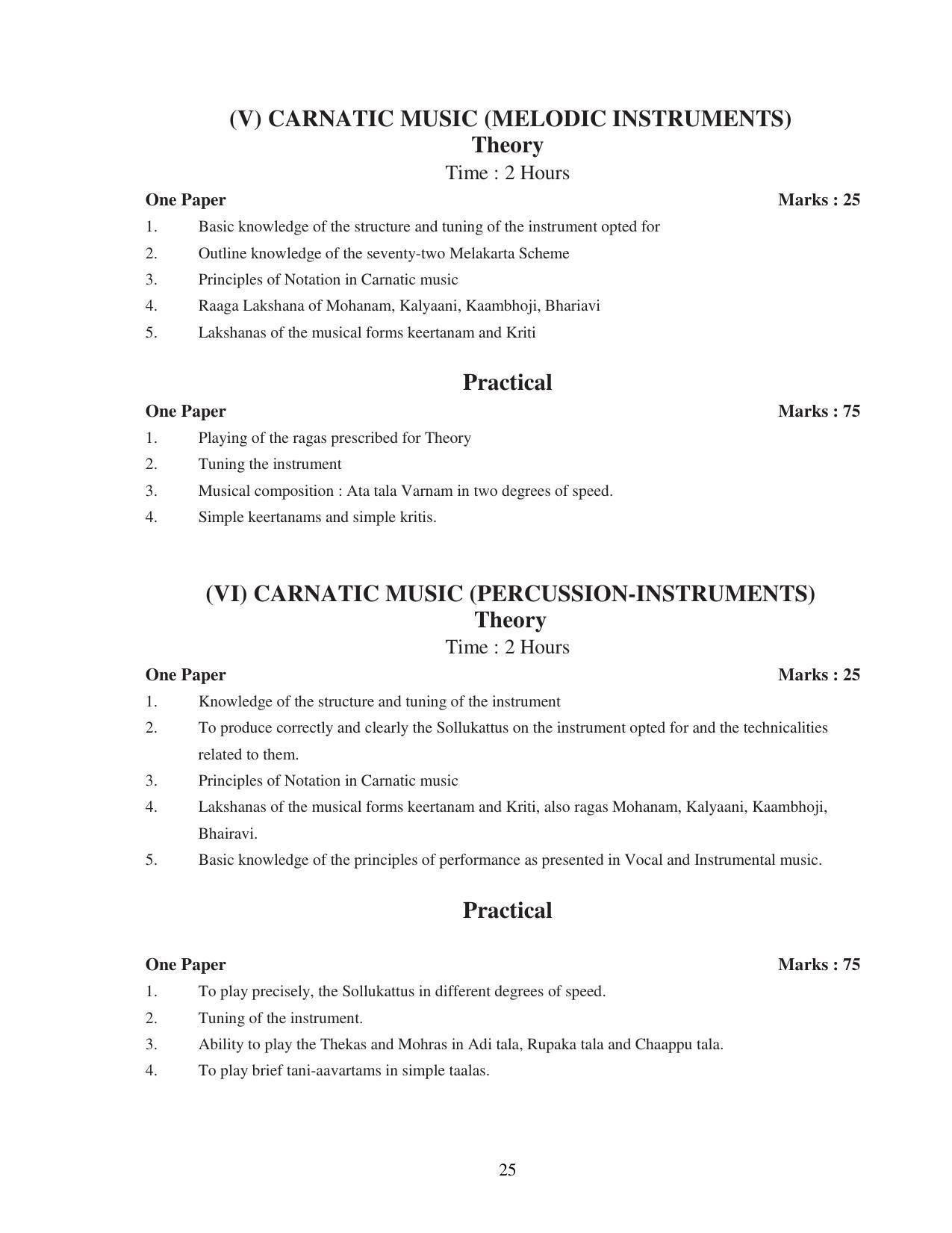 UBSE Class 10 Syllabus - Page 25